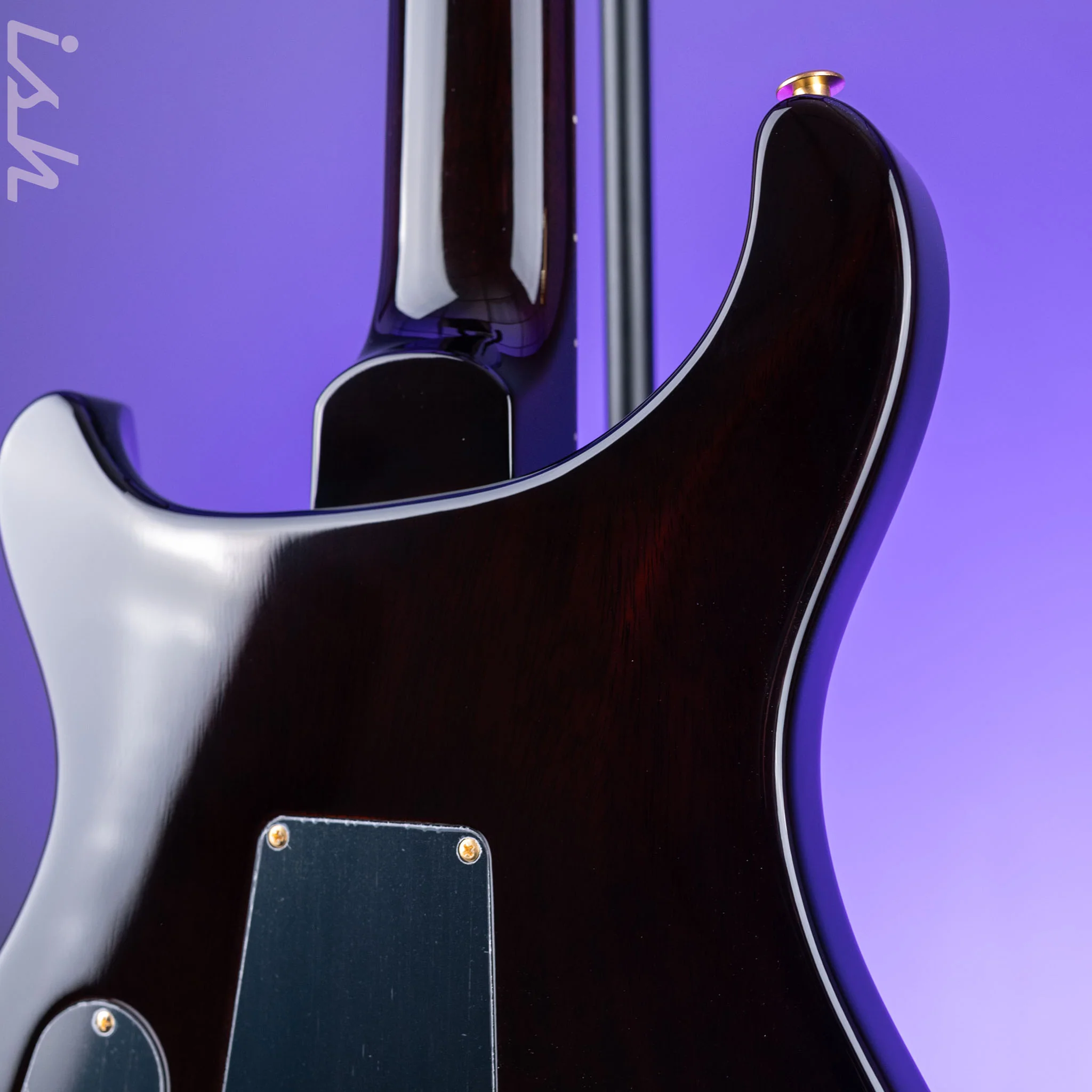 PRS Custom 24-08 10-Top Black Gold Wraparound Burst - Image 8