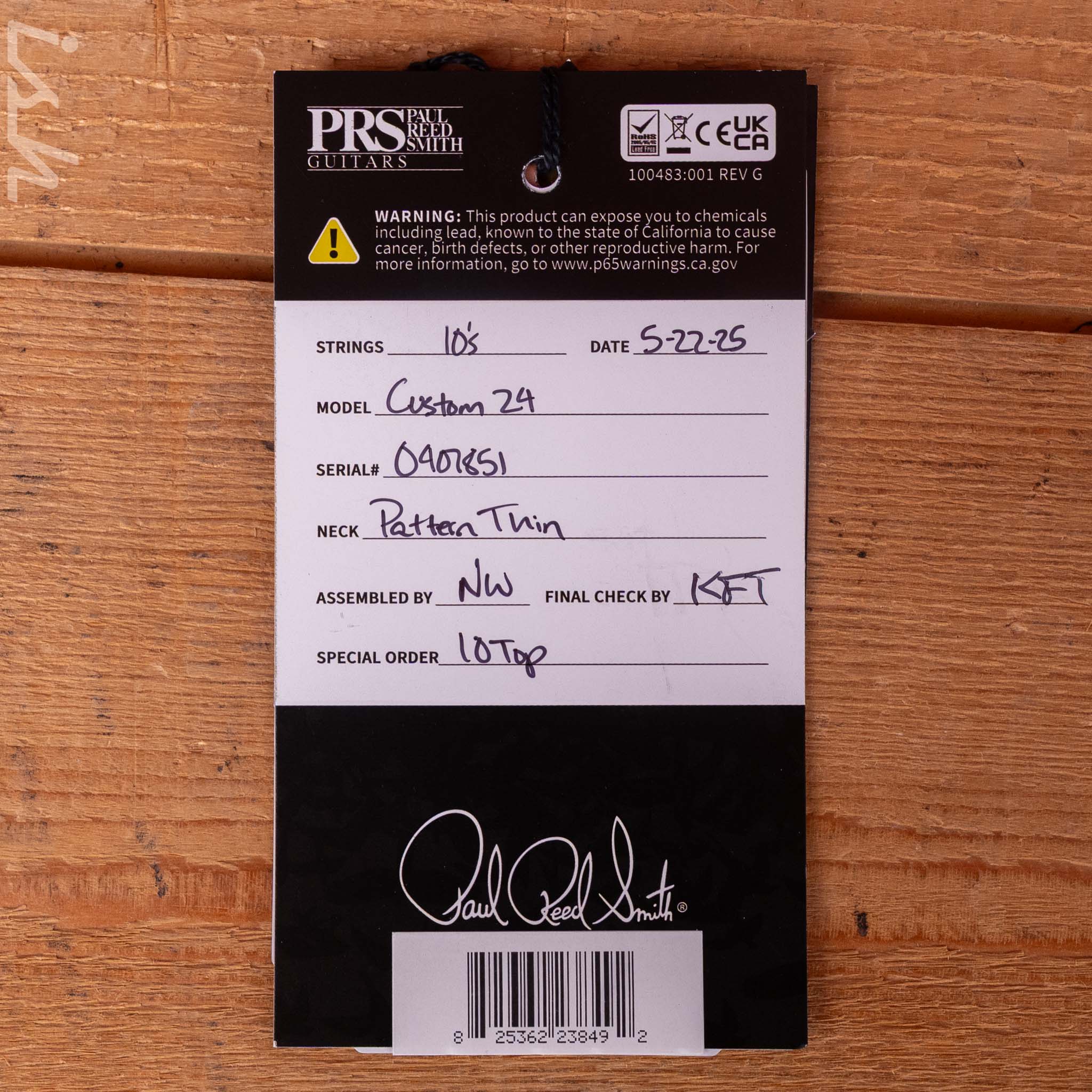 PRS Custom 24 10 Top Aurora Borealis *New Color!* - Image 12