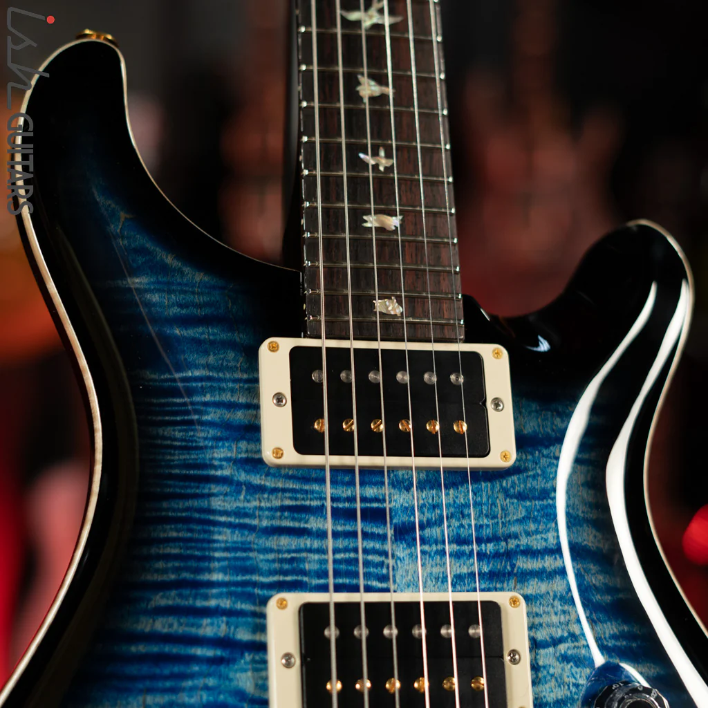 PRS Custom 24 35th Anniversary 10 Top Aquamarine w/ Black Burst - Image 3