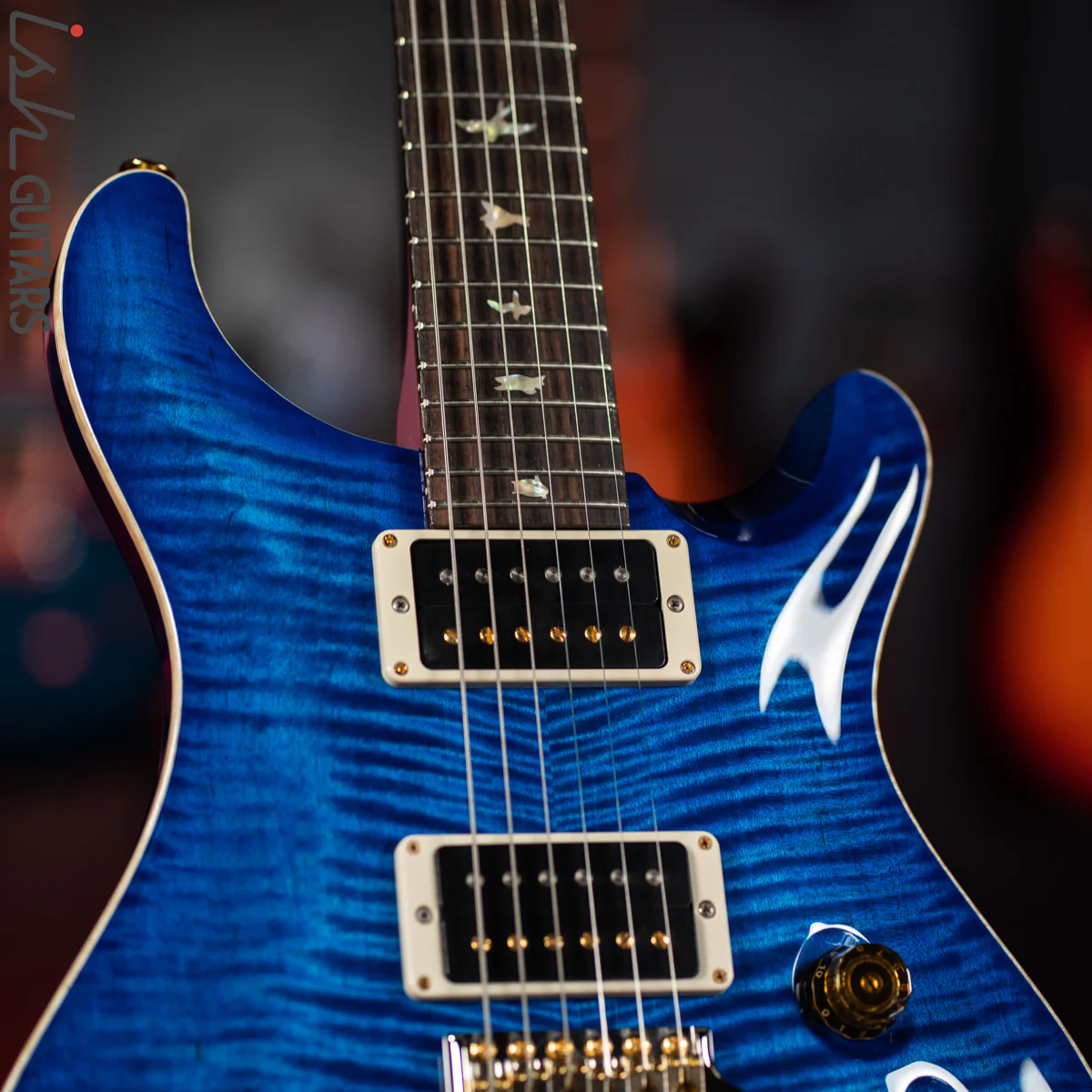 PRS Custom 24 35th Anniversary Guitar Blue Matteo 10 Top - Image 5