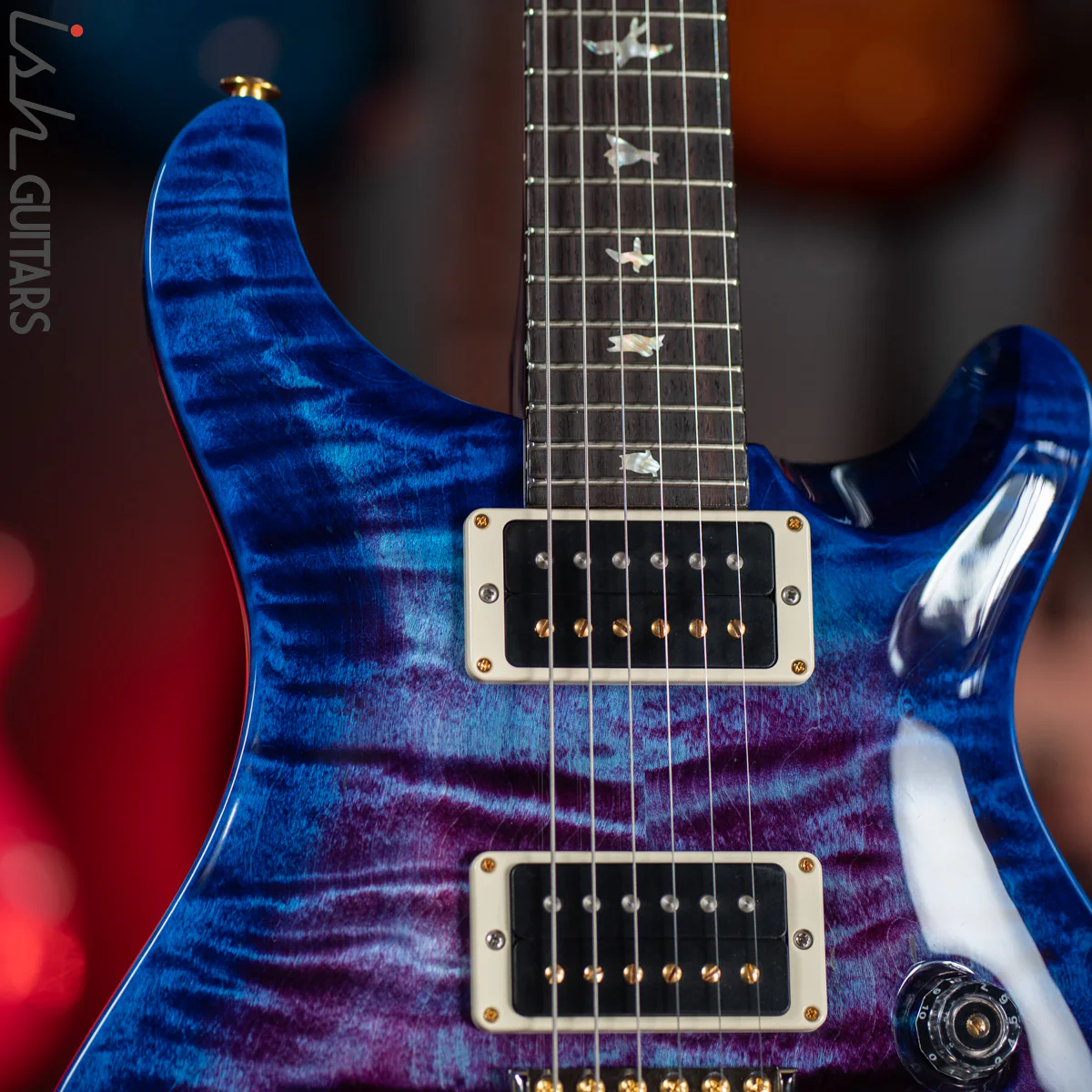 PRS Custom 24 35th Anniversary Guitar Violet Blueburst Wrap 10 Top - Image 3