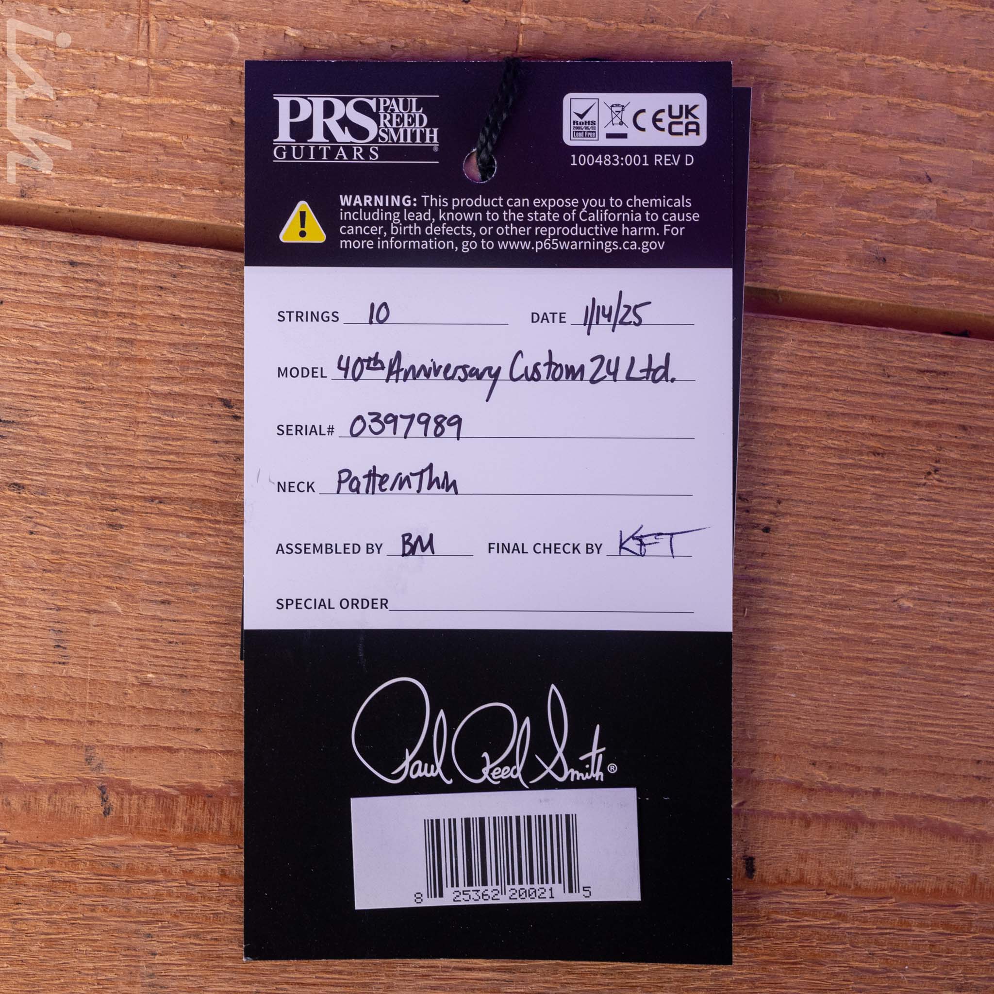 PRS Custom 24 40th Anniversary Tiger Eye - Image 12