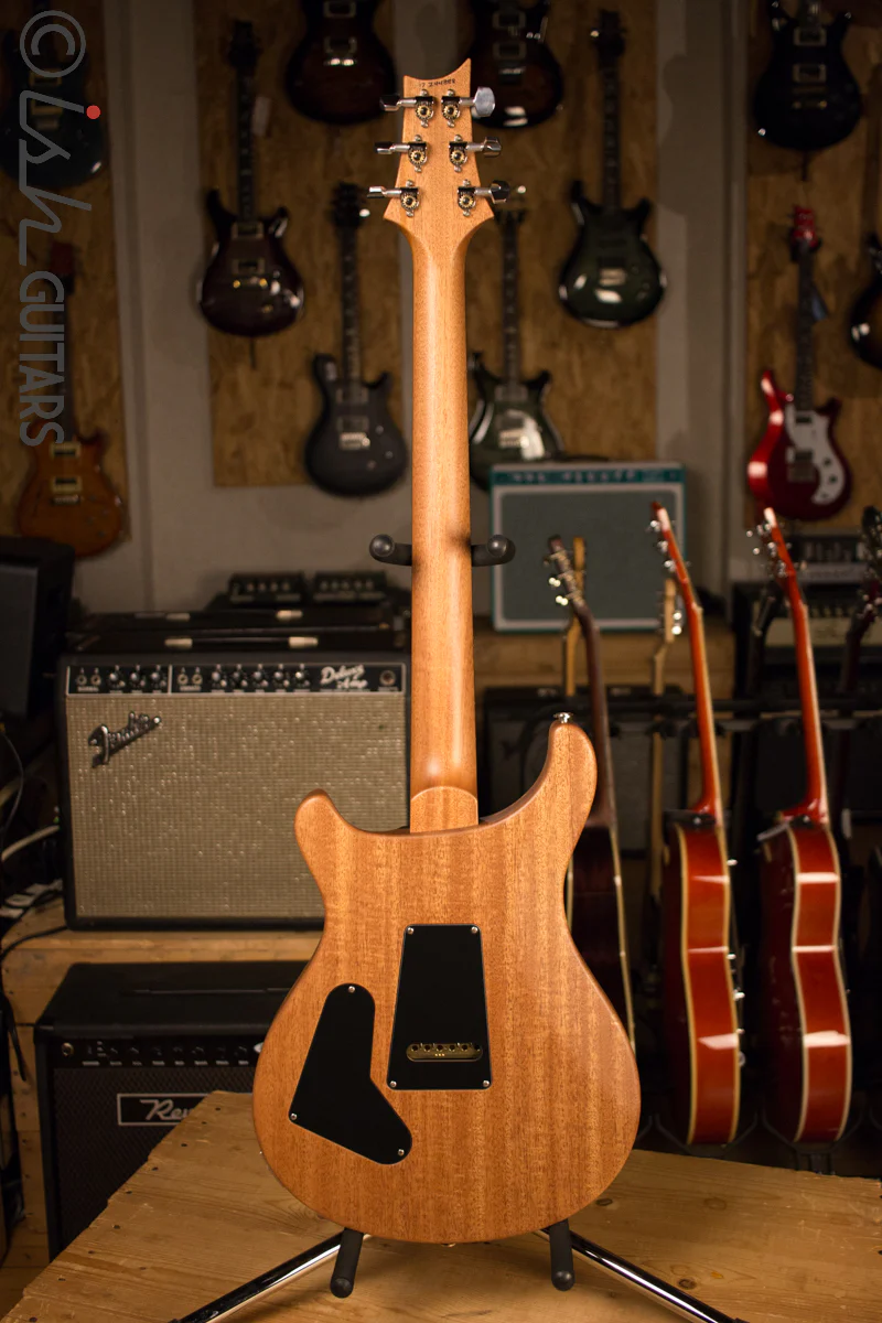 PRS Custom 24 Custom Color Matte Black Natural Back - Image 9
