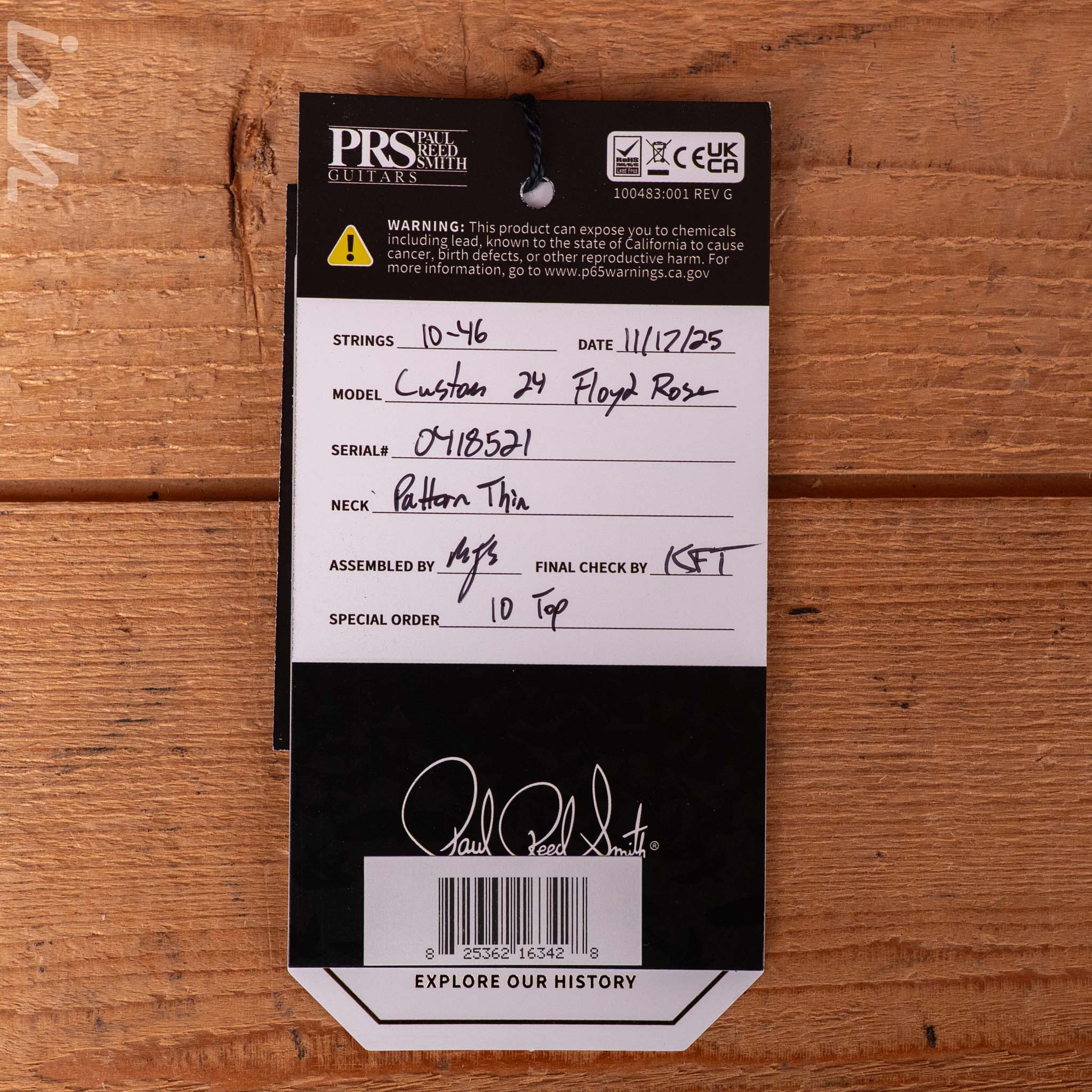 PRS Custom 24 Floyd 10-Top Purple Mist - Image 13
