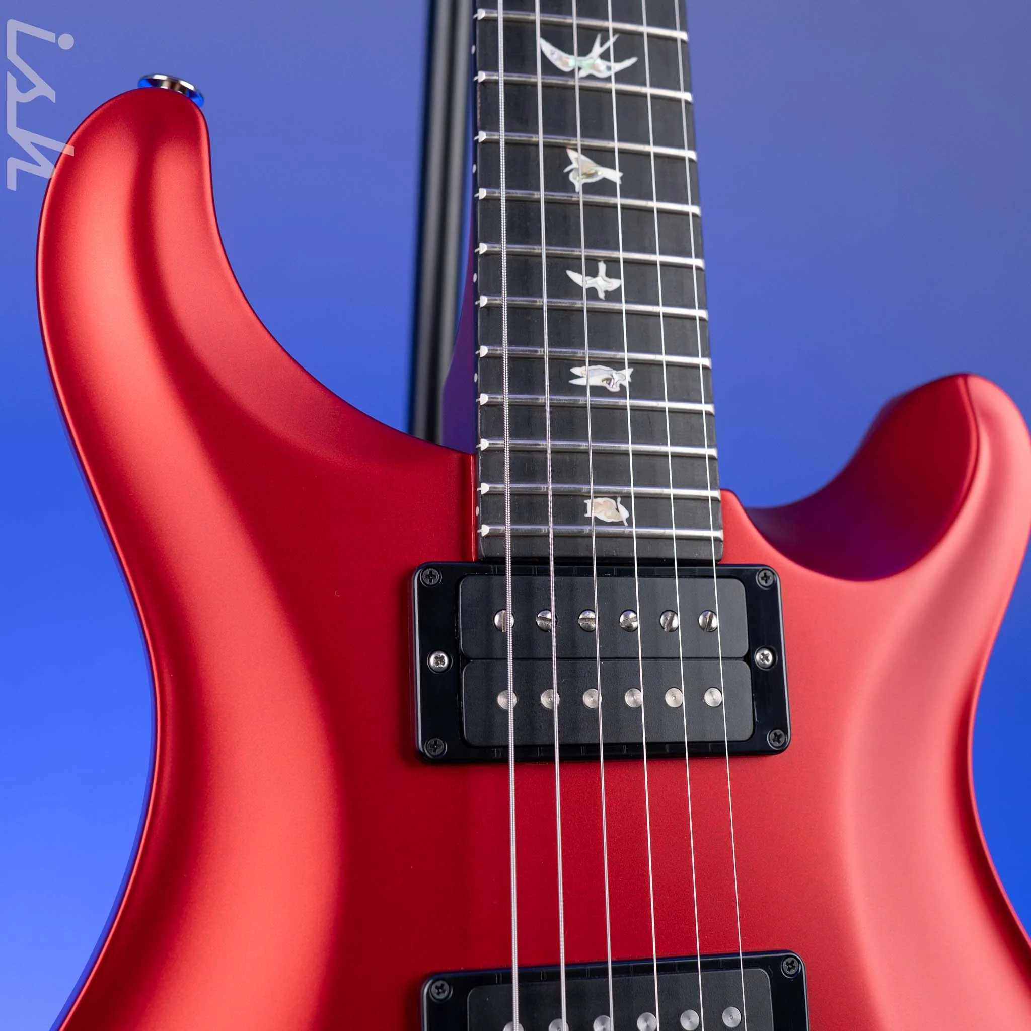 PRS Custom 24 Floyd Electric Guitar Fire Red Metallic - Image 3