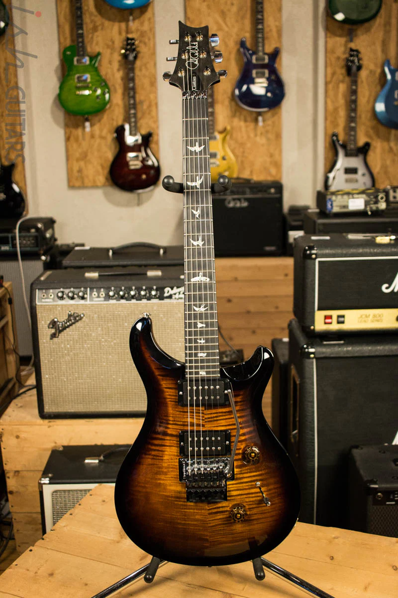 Paul Reed Smith PRS Custom 24 Floyd Rose Black Gold Burst Non 10 Top - Image 2