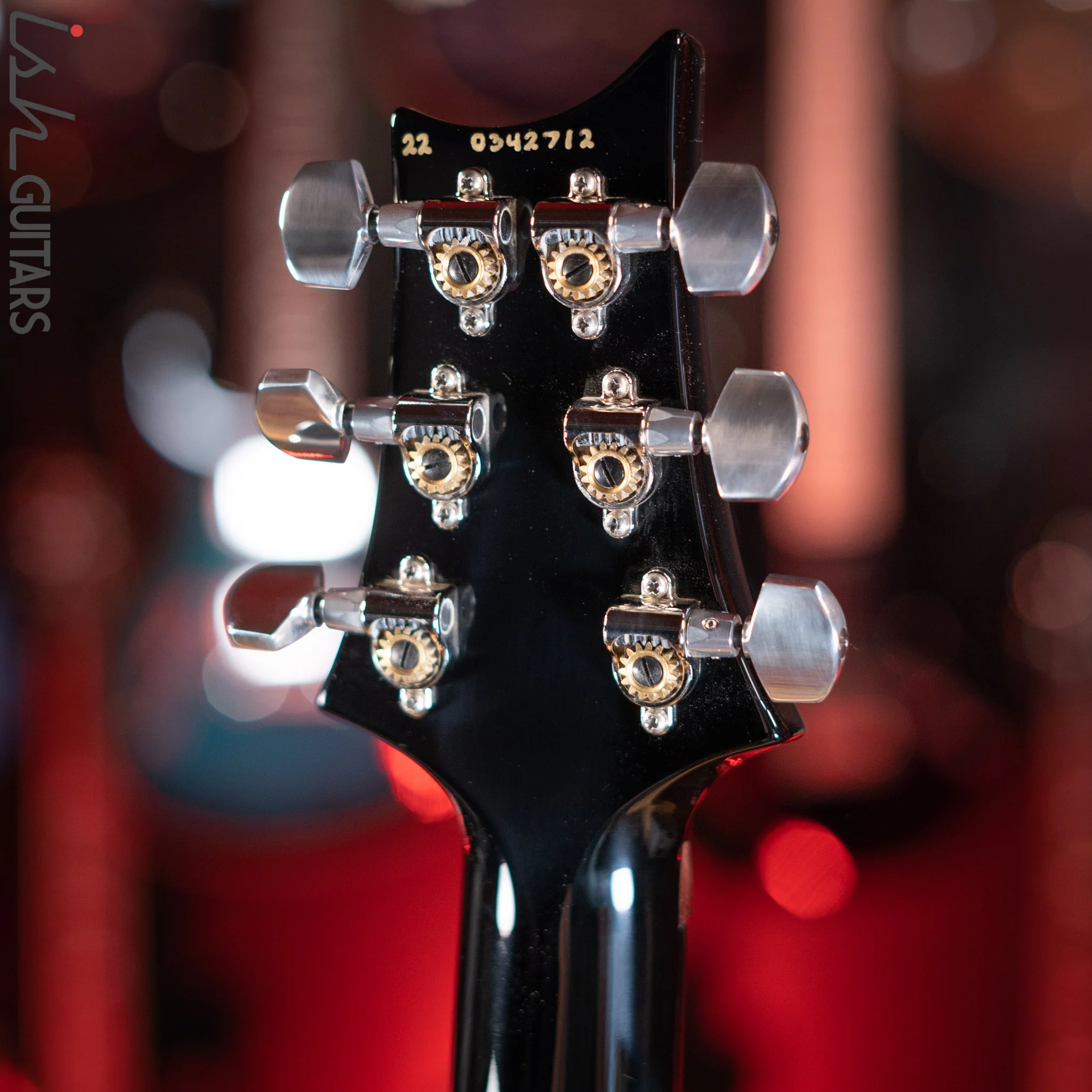 PRS Custom 24 Floyd Rose Black Gloss Amber Binding - Image 12