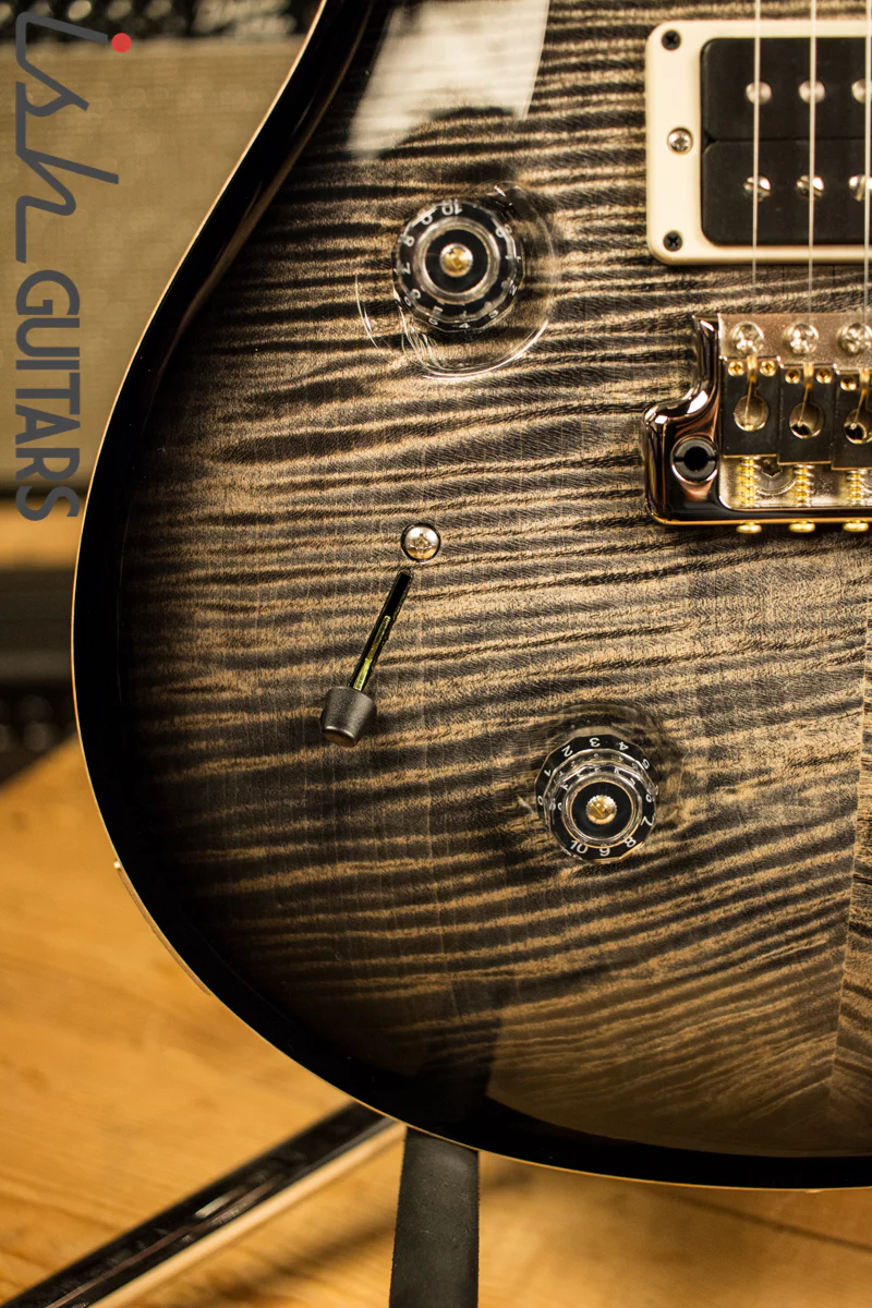 PRS Paul Reed Smith Custom 24 Left Handed Lefty 10 Top Charcoal Flamed Maple Neck - Image 4