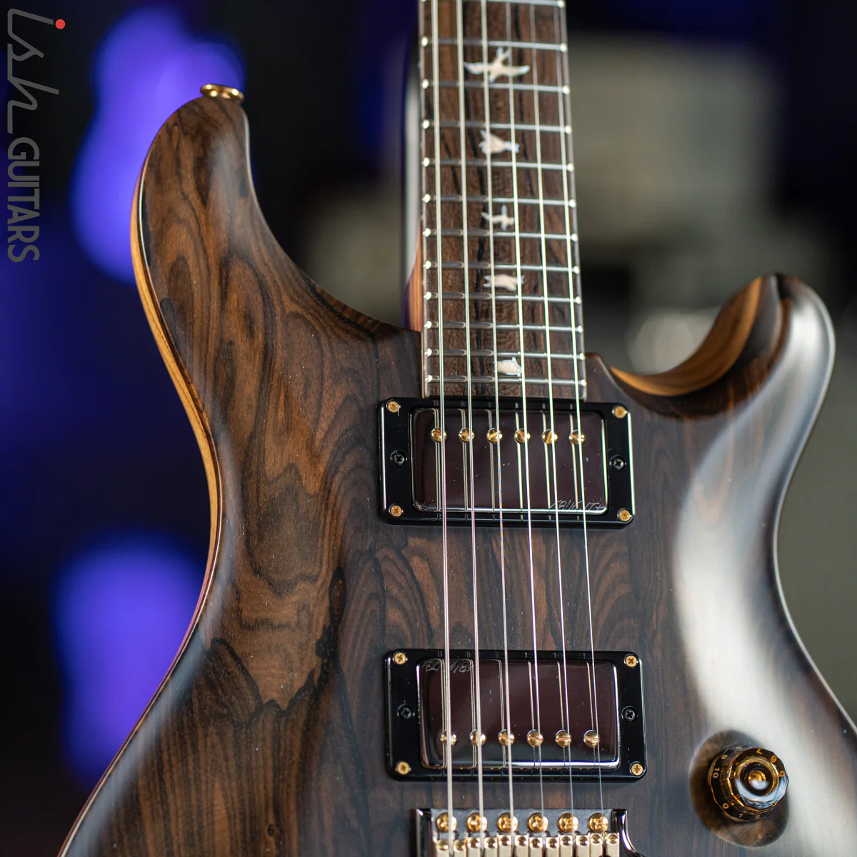 PRS Custom 24 Private Stock Electric Guitar Natural Ziricote Satin - Image 3