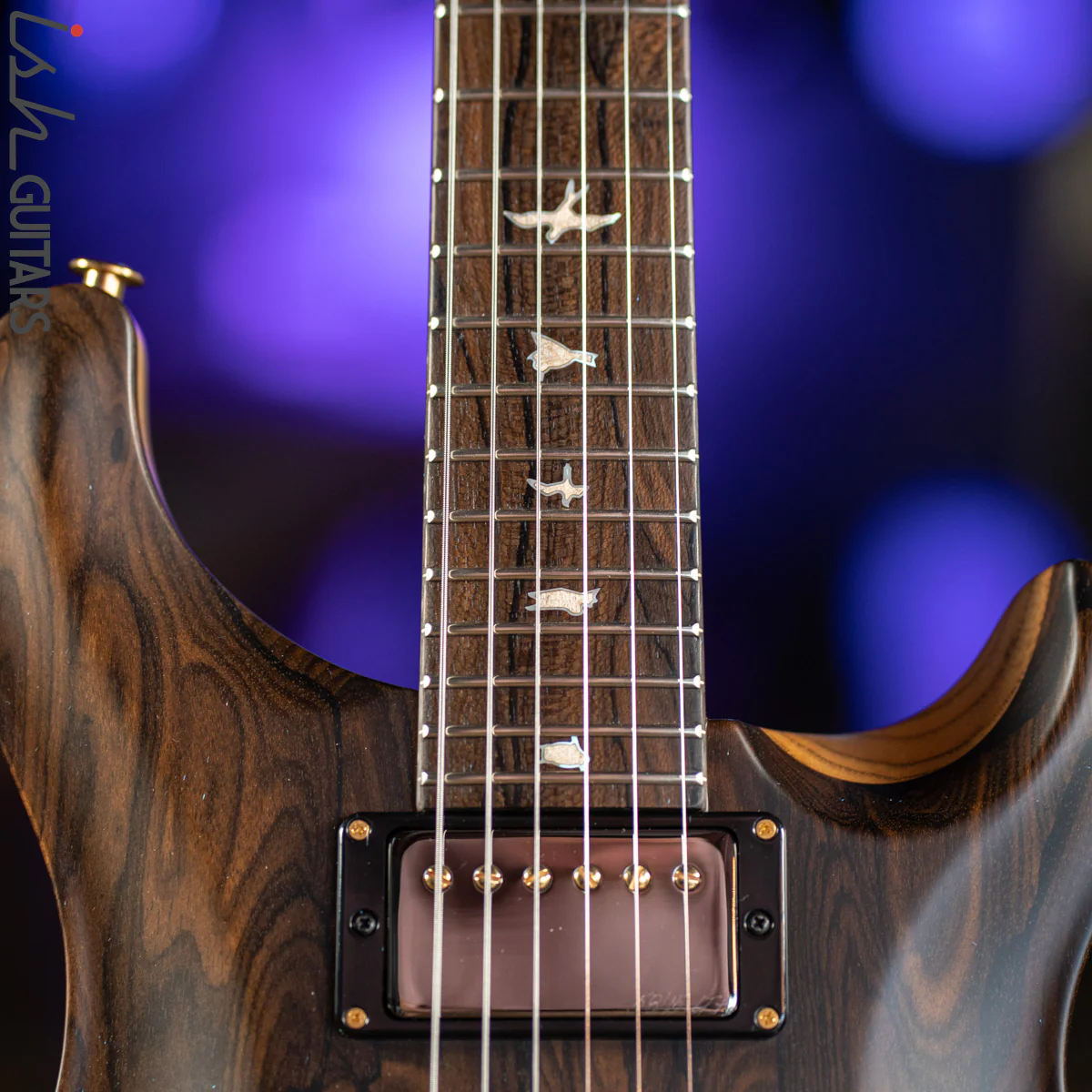 PRS Custom 24 Private Stock Electric Guitar Natural Ziricote Satin - Image 5