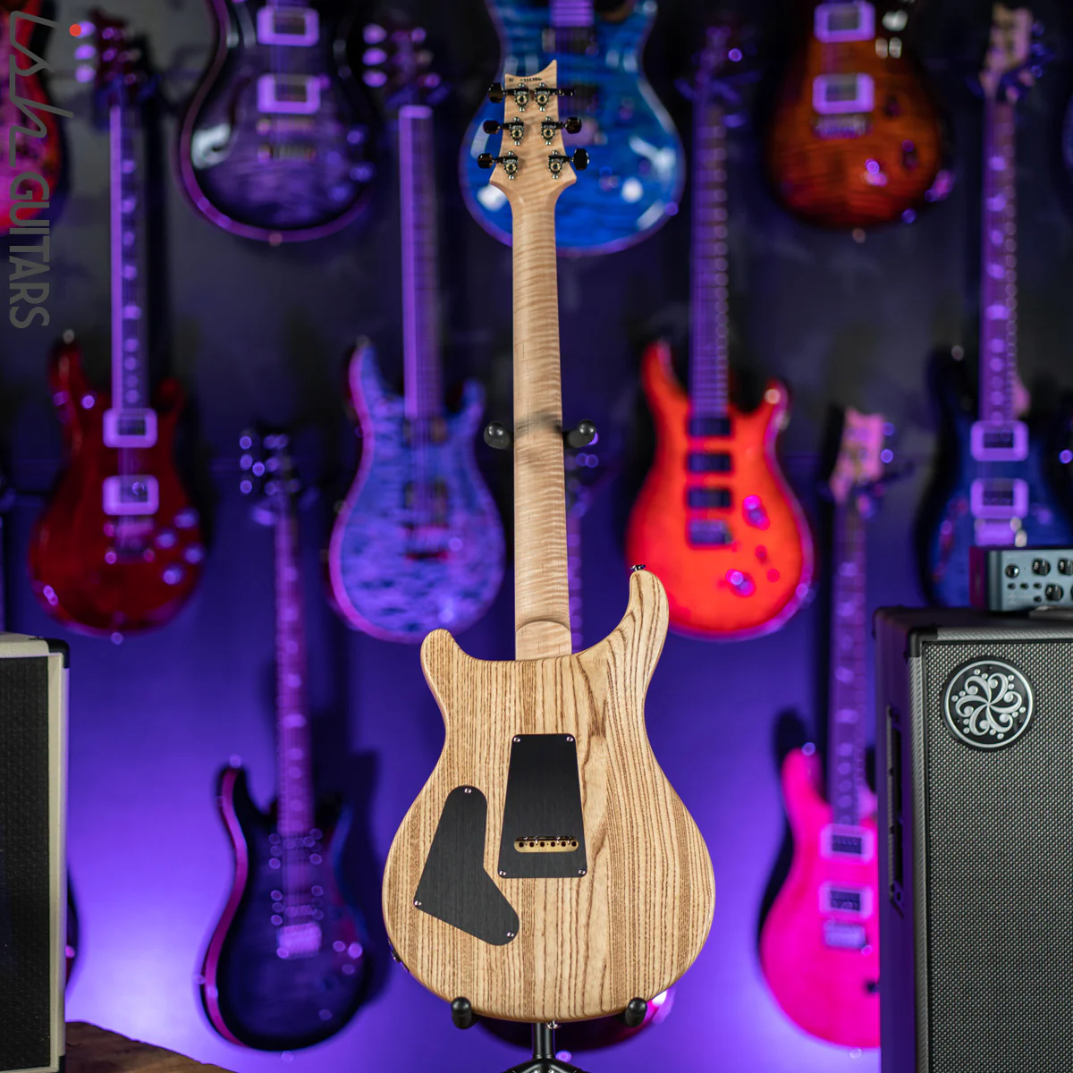 PRS Custom 24 Wood Library Black Opaque Satin Figured Maple - Image 8