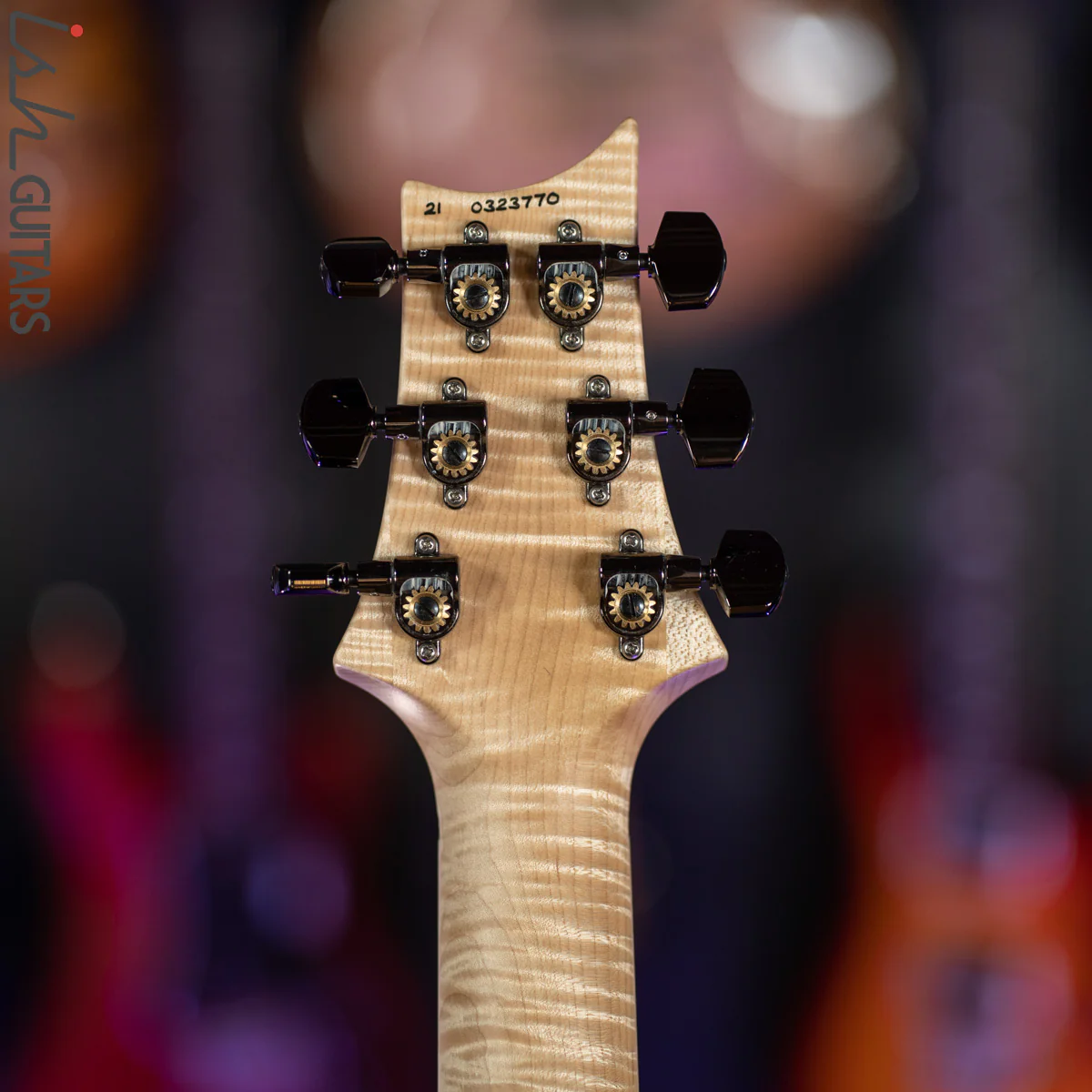 PRS Custom 24 Wood Library Frost Blue Opaque Satin Figured Maple - Image 13