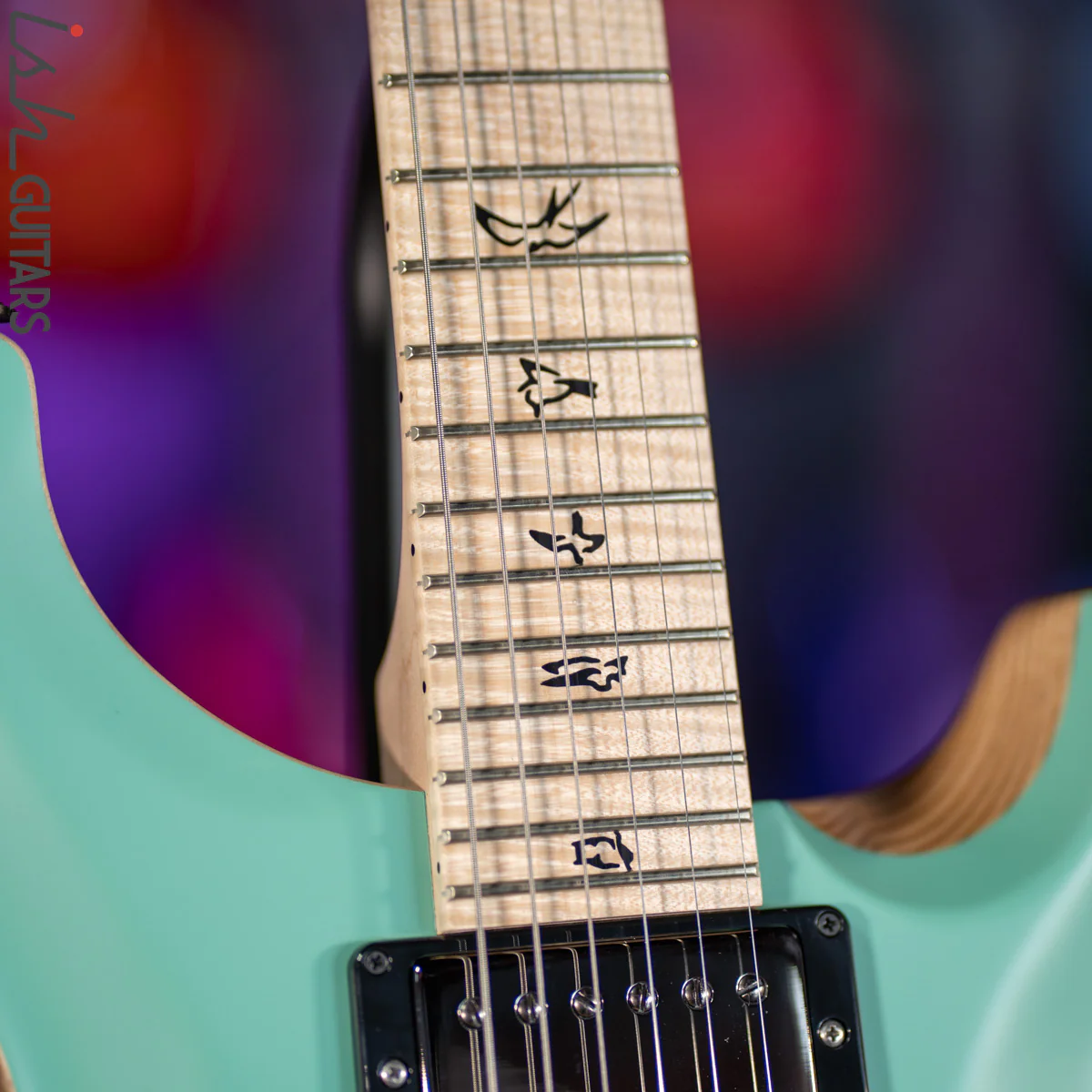 2021 PRS Custom 24 Wood Library Seafoam Green Opaque Satin - Image 5