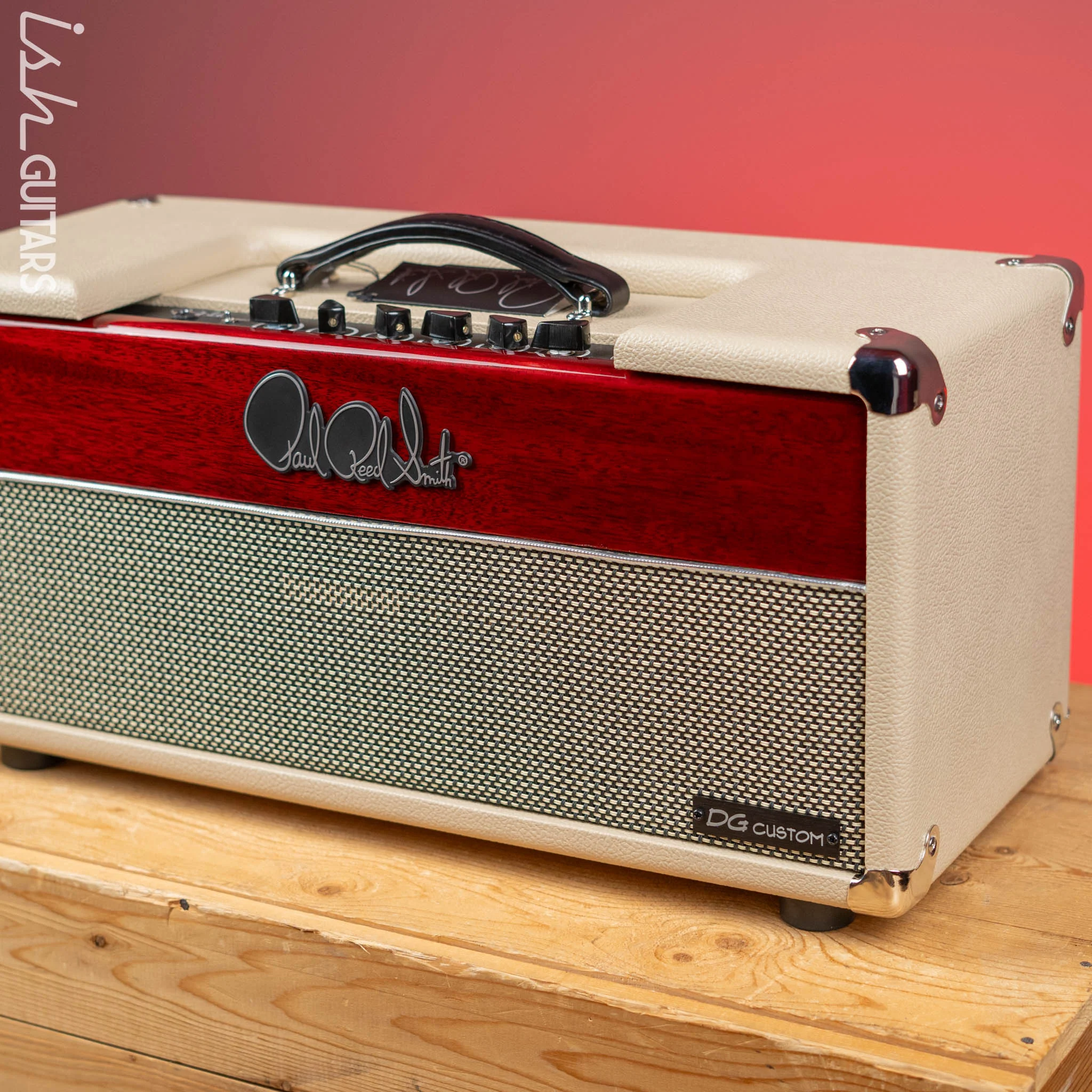 PRS DG Custom 30 David Grissom Signature Amplifier Blonde & Vintage Cherry - Image 3