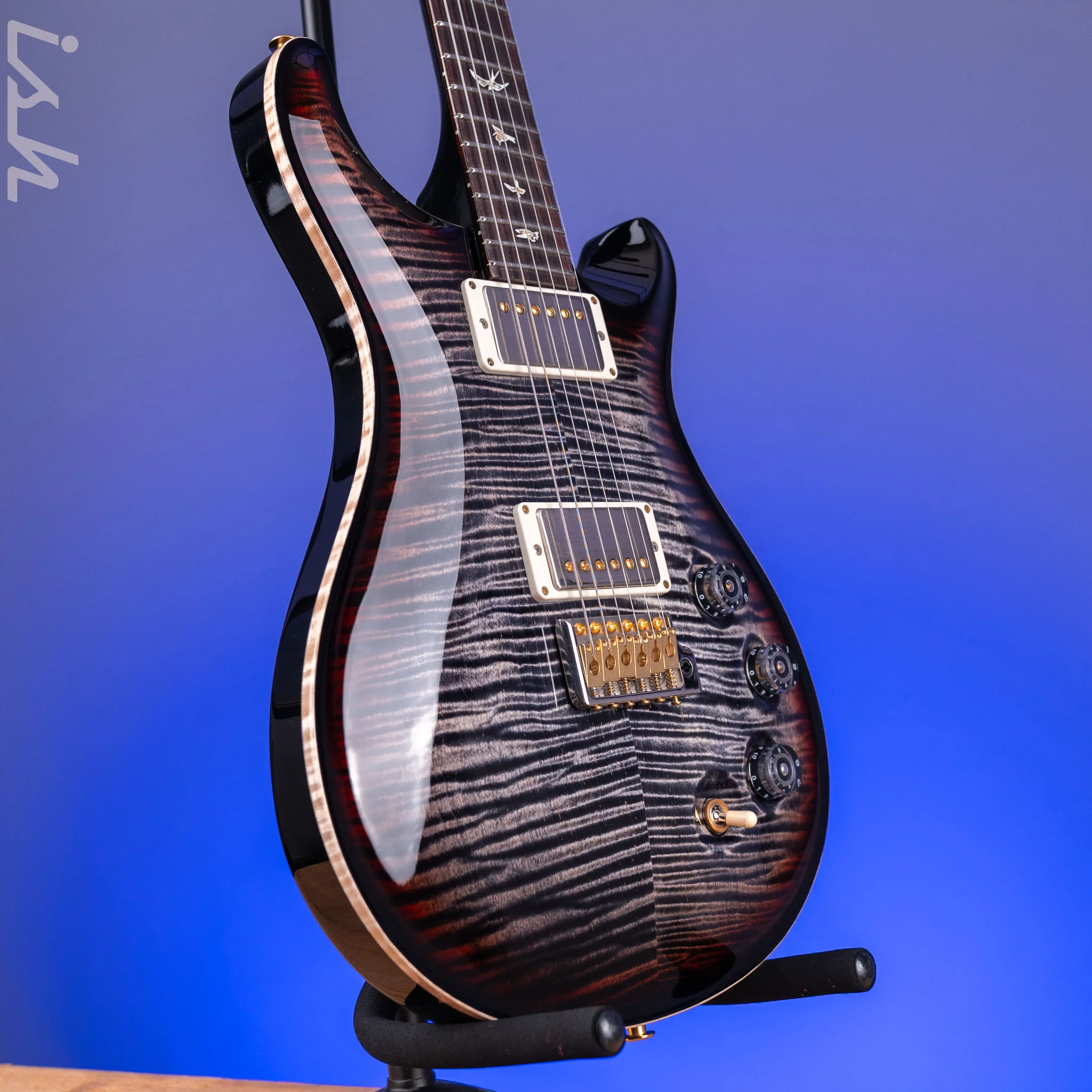 PRS DGT 10-Top Charcoal Tri-Color Burst Custom Color - Image 4