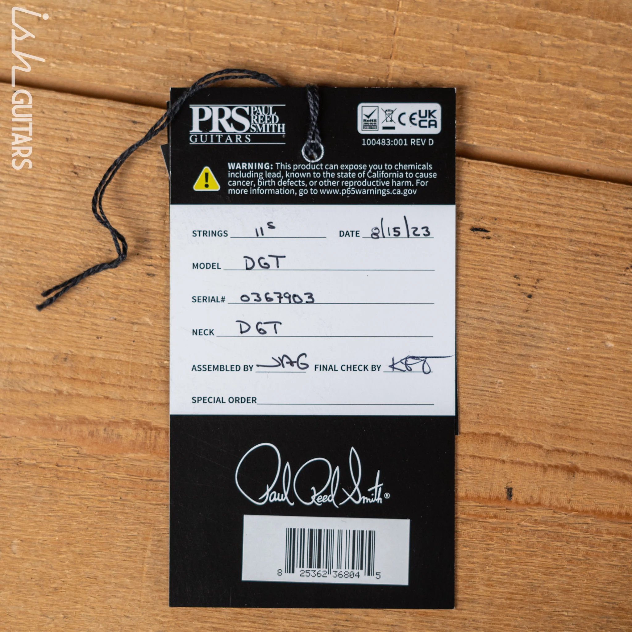 PRS DGT David Grissom Aquamarine - Image 11