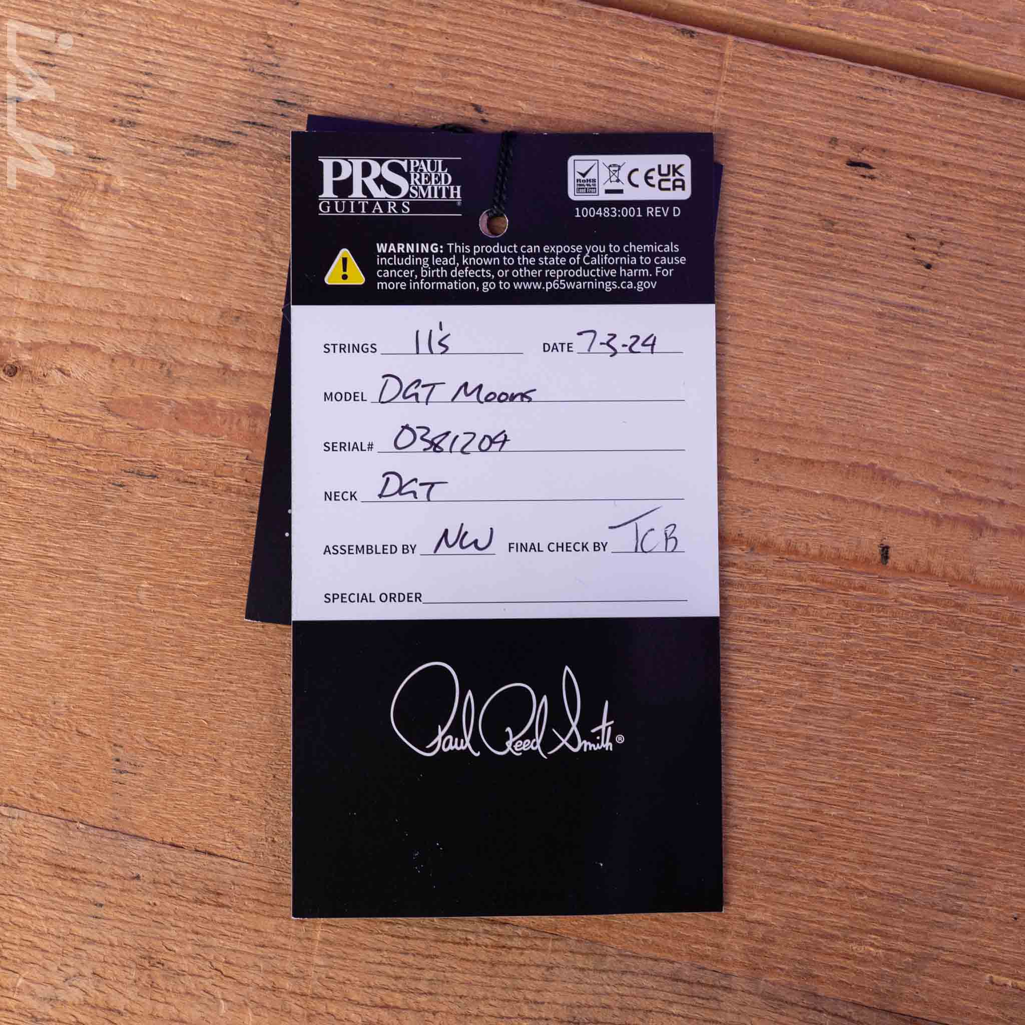 PRS DGT David Grissom Electric Guitar Gold Top - Image 11