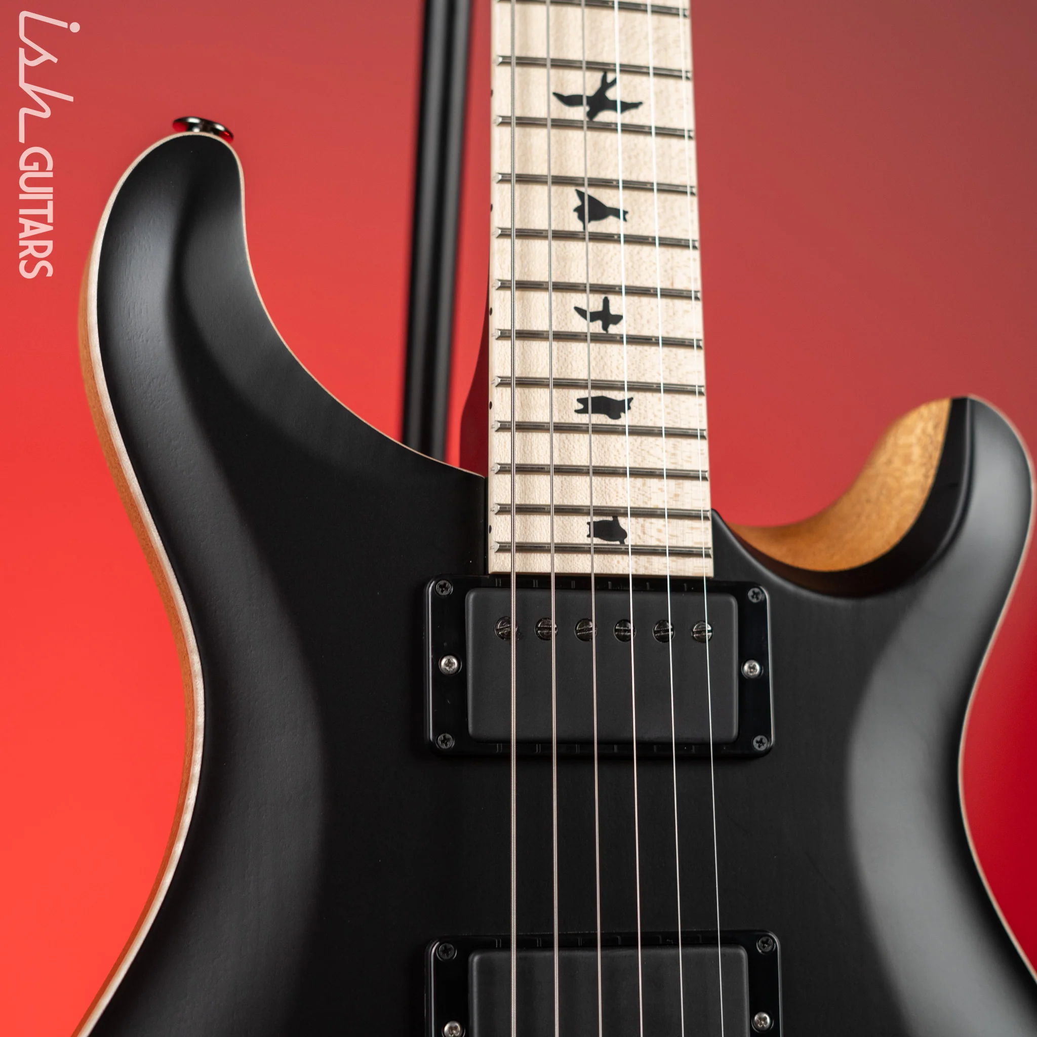 PRS Dustie Waring Signature CE 24 Floyd Black Top Satin Nitro - Image 3