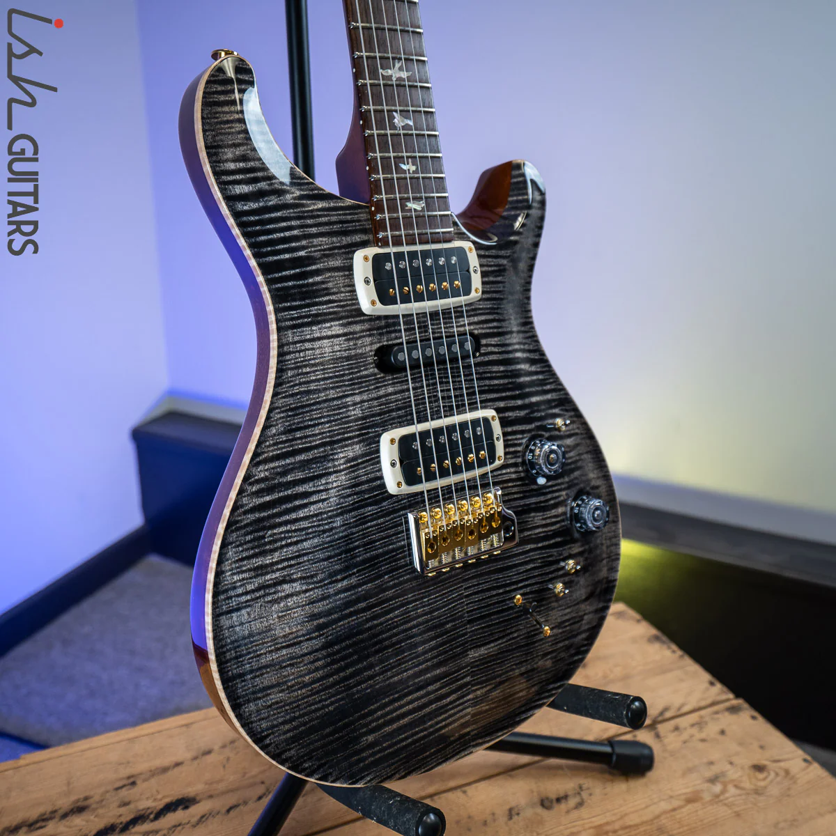 PRS Experience Modern Eagle V Charcoal 10 Top - Image 5
