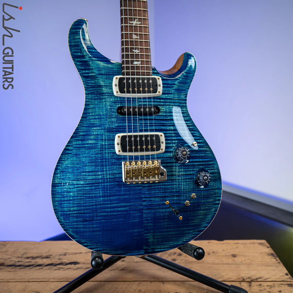 PRS Experience Modern Eagle V River Blue 10 Top