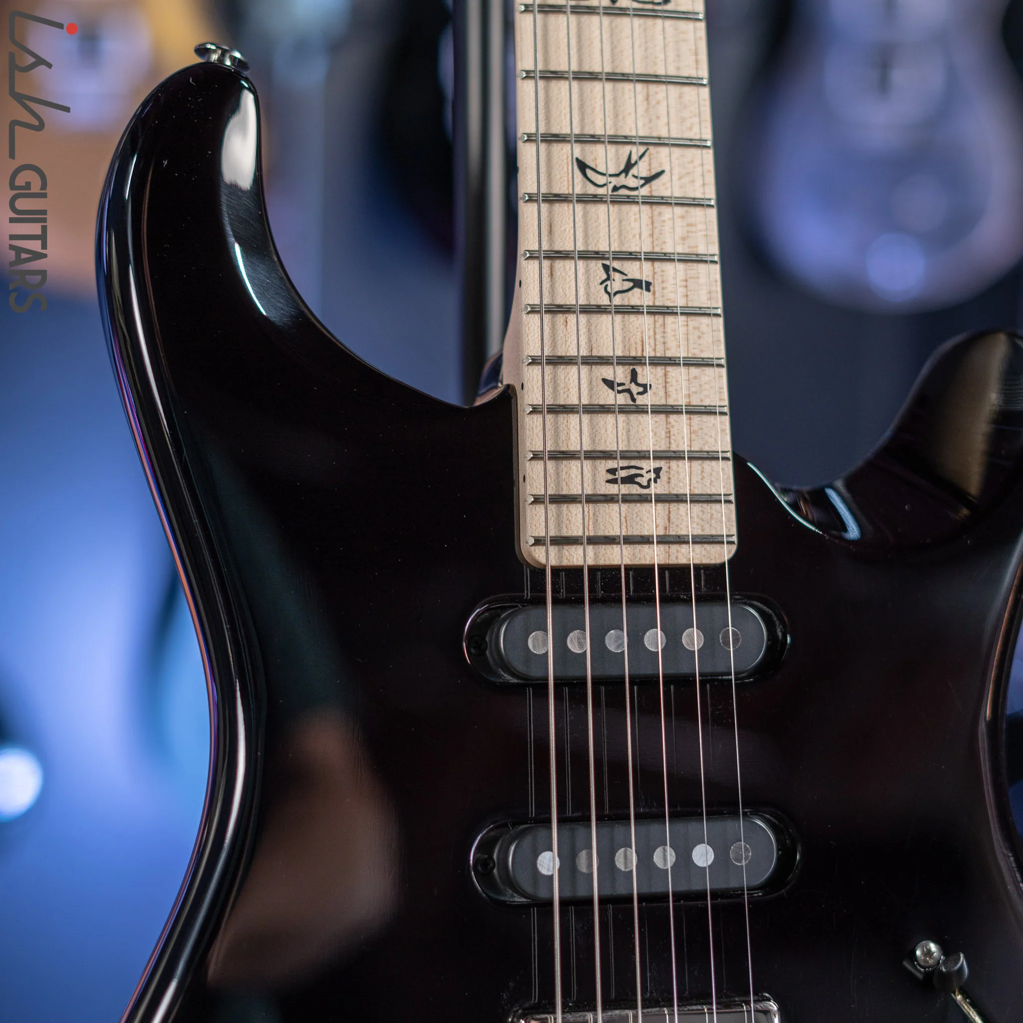 2021 PRS Fiore Mark Lettieri Signature Guitar Black Iris Demo - Image 3