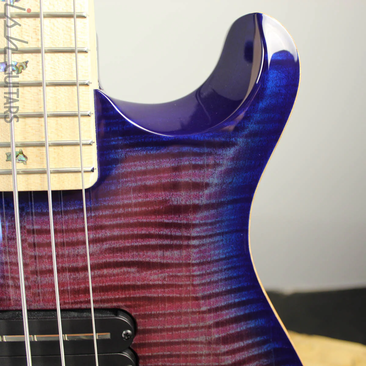 PRS Gary Grainger GG5 5-String 10 Top Violet Blue Burst - Image 5