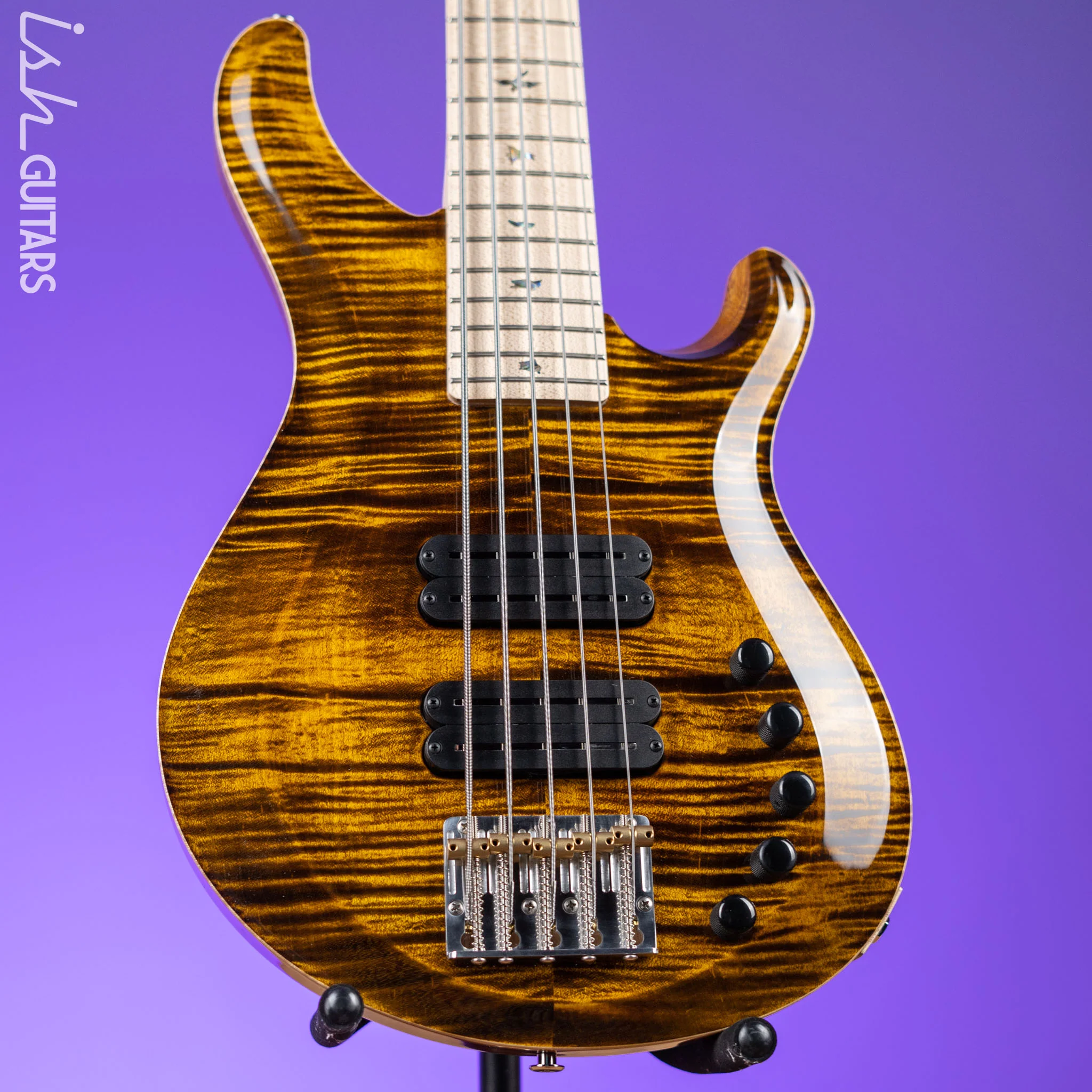 PRS Grainger 5-String Bass 10-Top Tiger Eye