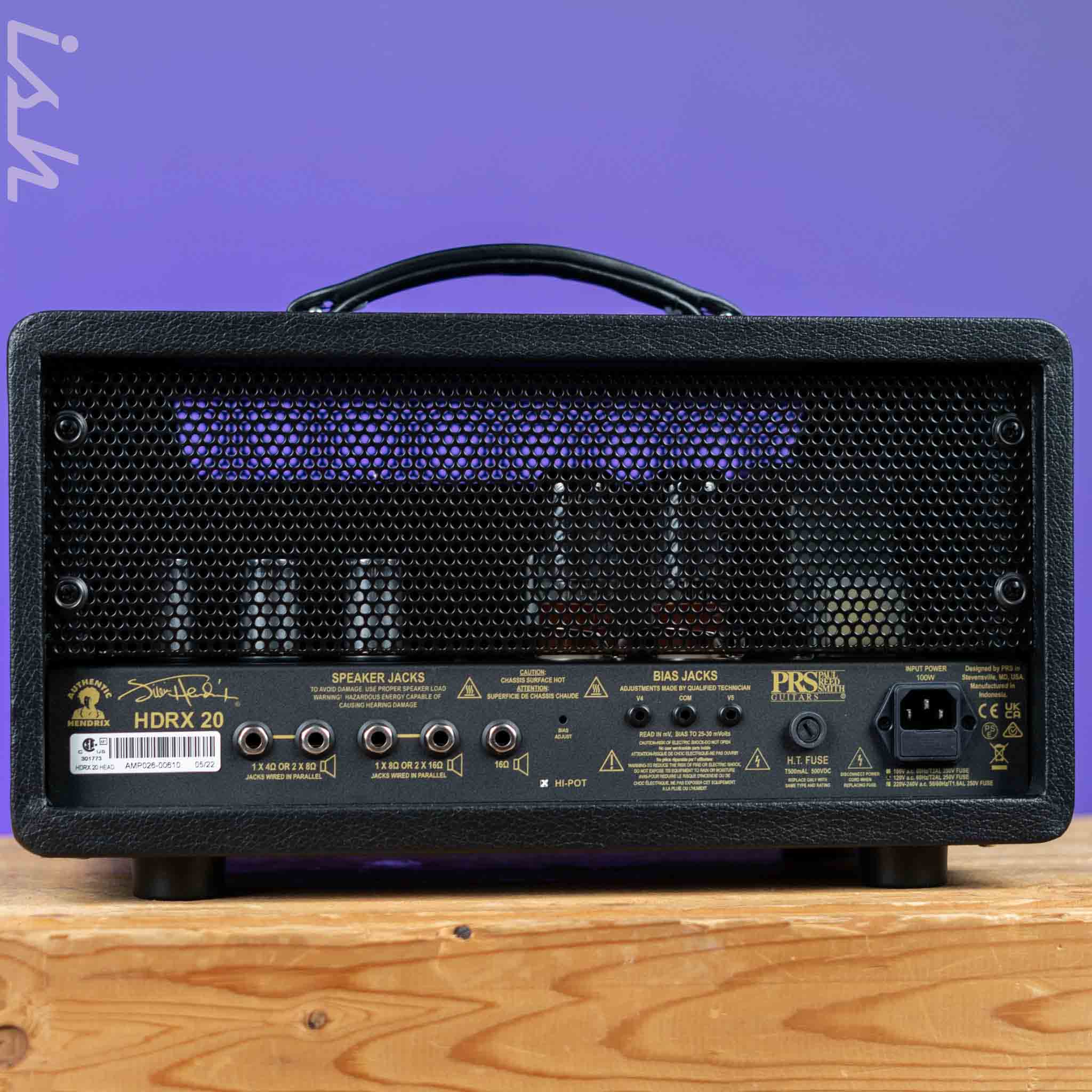 PRS HDRX 20 20W Tube Head Amp Stealth Black - Image 2