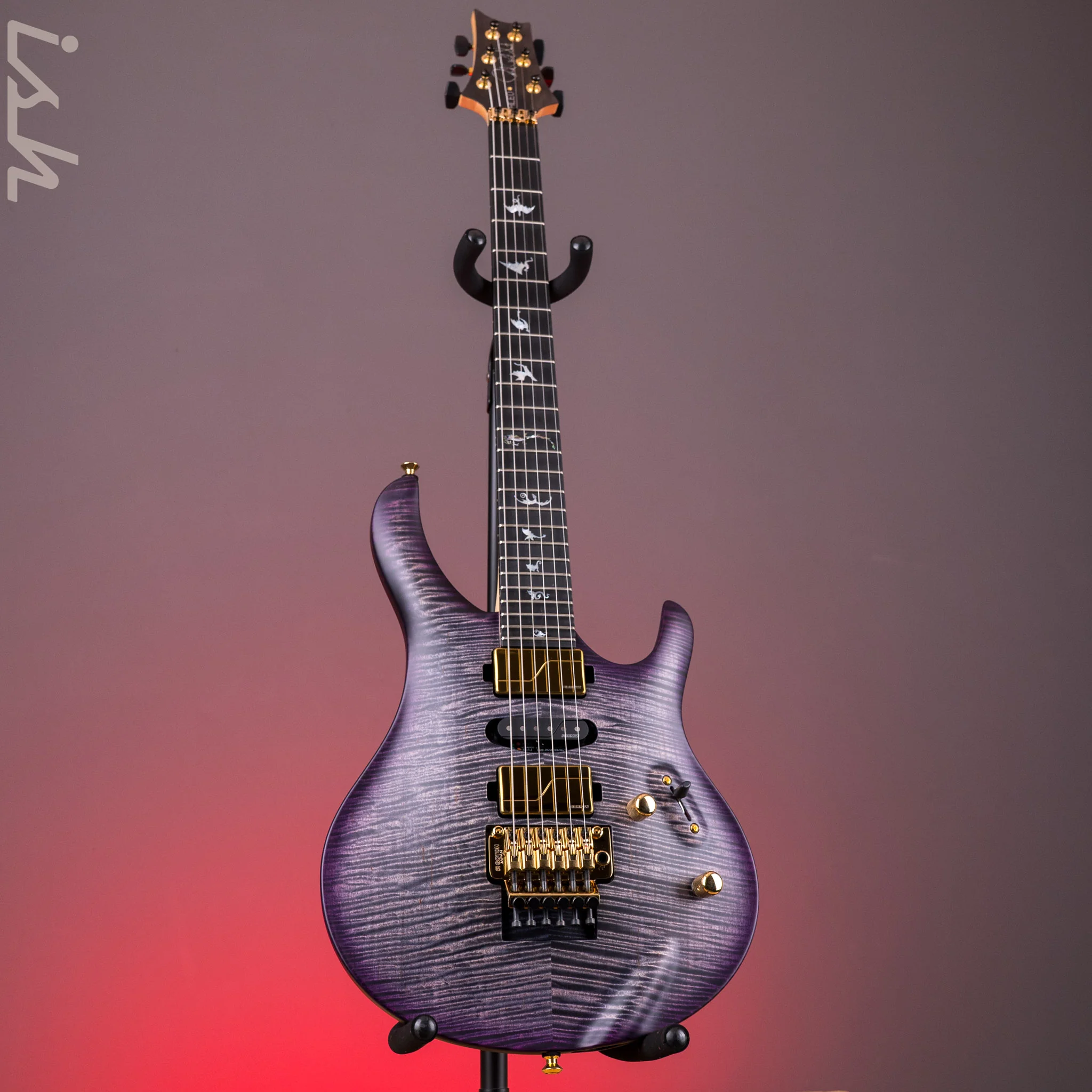 PRS Herman Li Chleo Limited Edition Charcoal Purple Wraparound Burst - Image 2