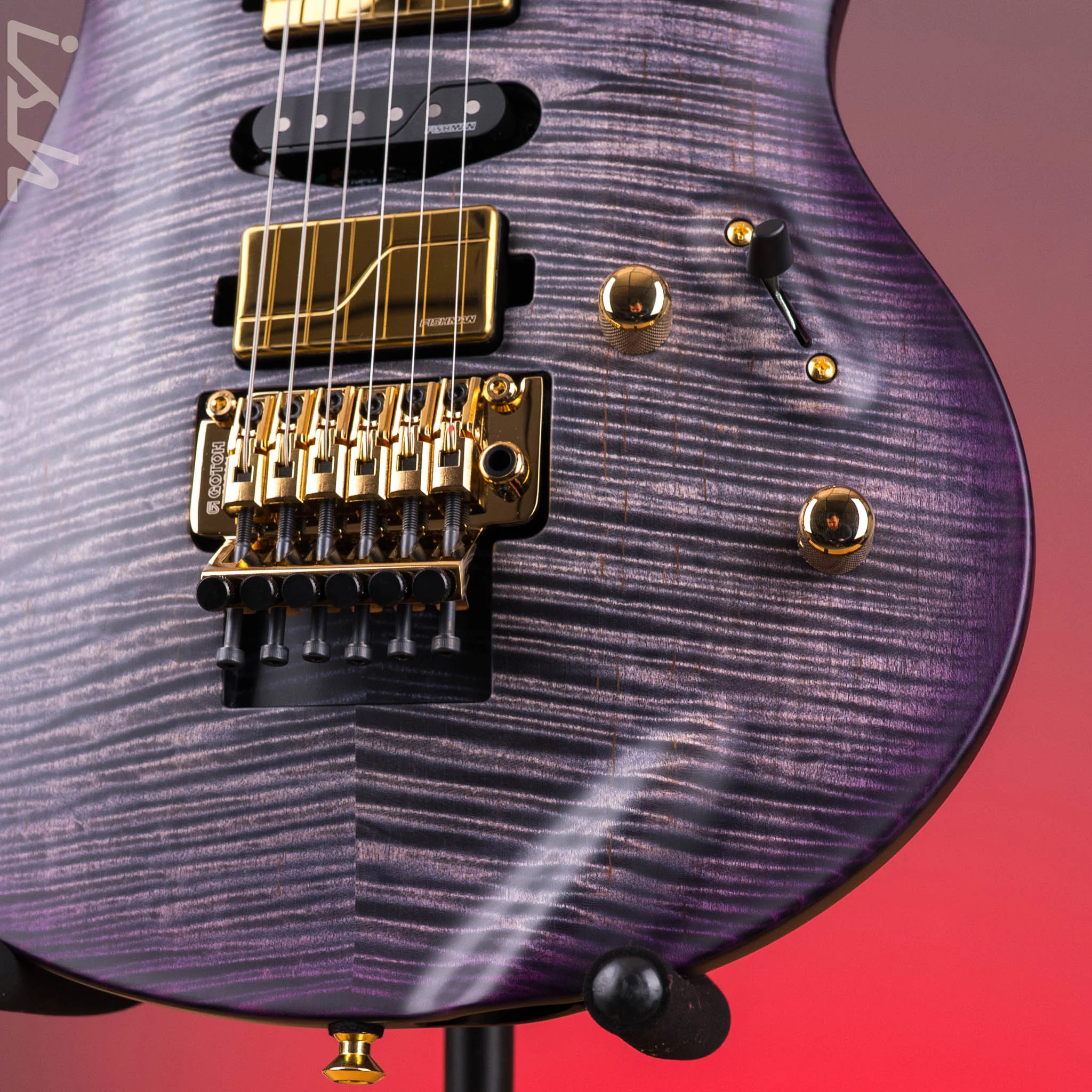 PRS Herman Li Chleo Limited Edition Charcoal Purple Wraparound Burst - Image 5