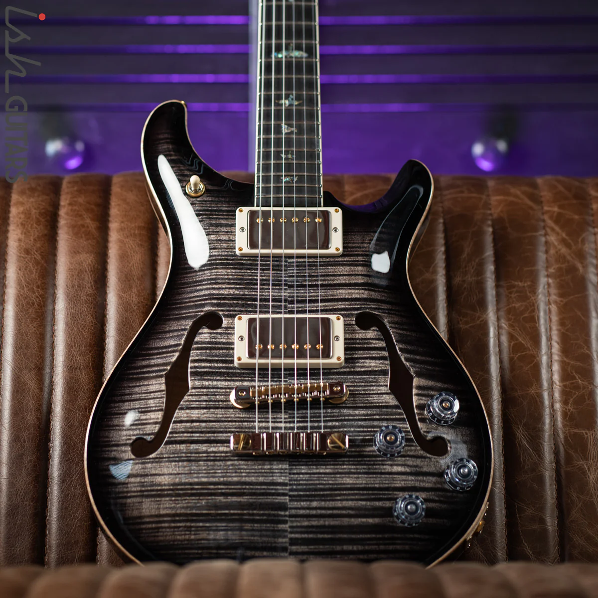 PRS McCarty 594 Hollowbody II Charcoal Burst 10 Top - Image 2