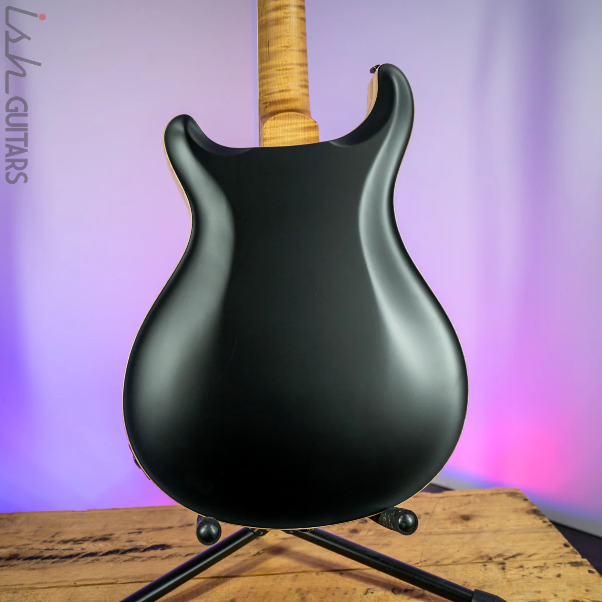 PRS McCarty 594 Hollowbody II Wood Library Satin Black Torrefied Maple Neck - Image 9