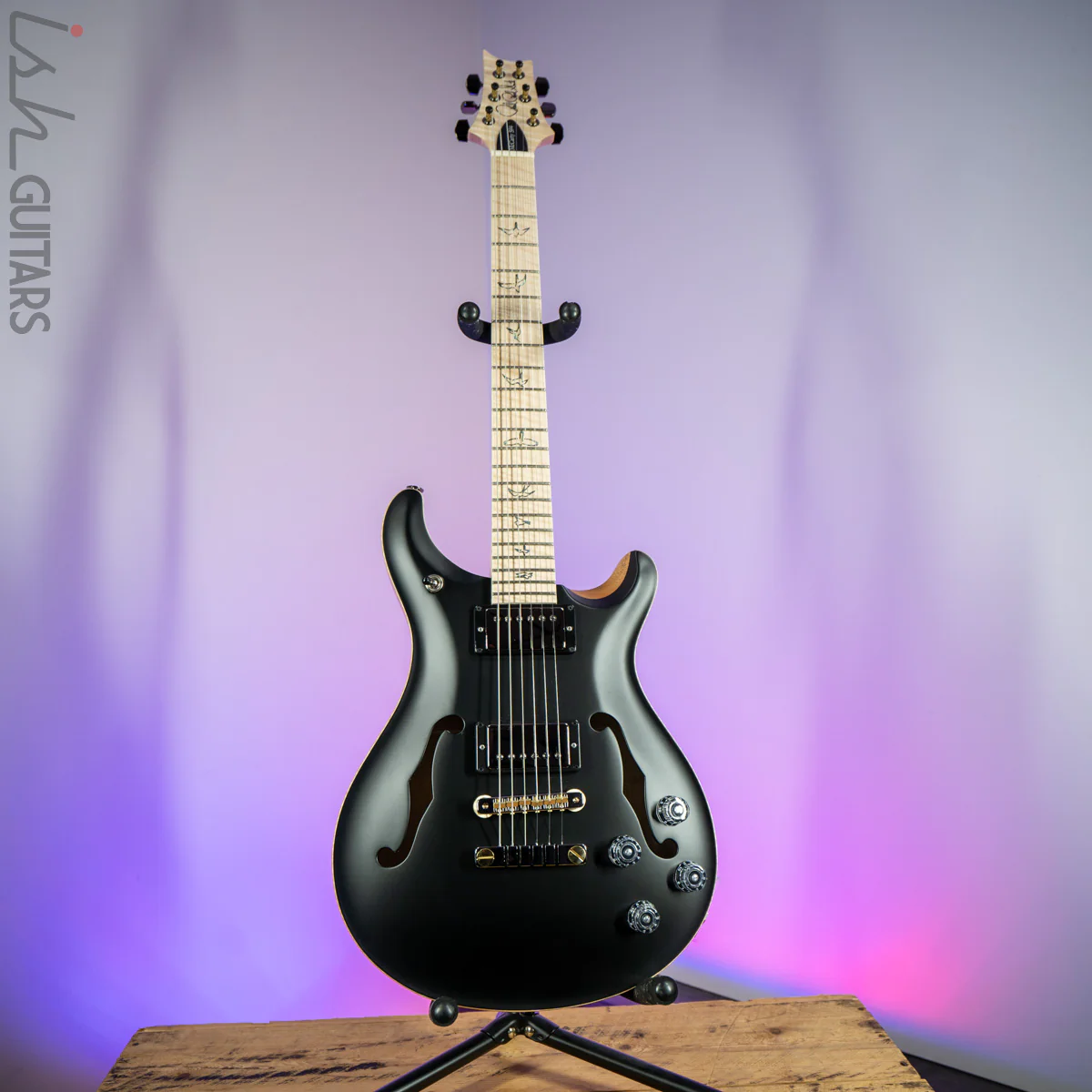 PRS McCarty 594 Hollowbody II Wood Library Satin Black - Image 2