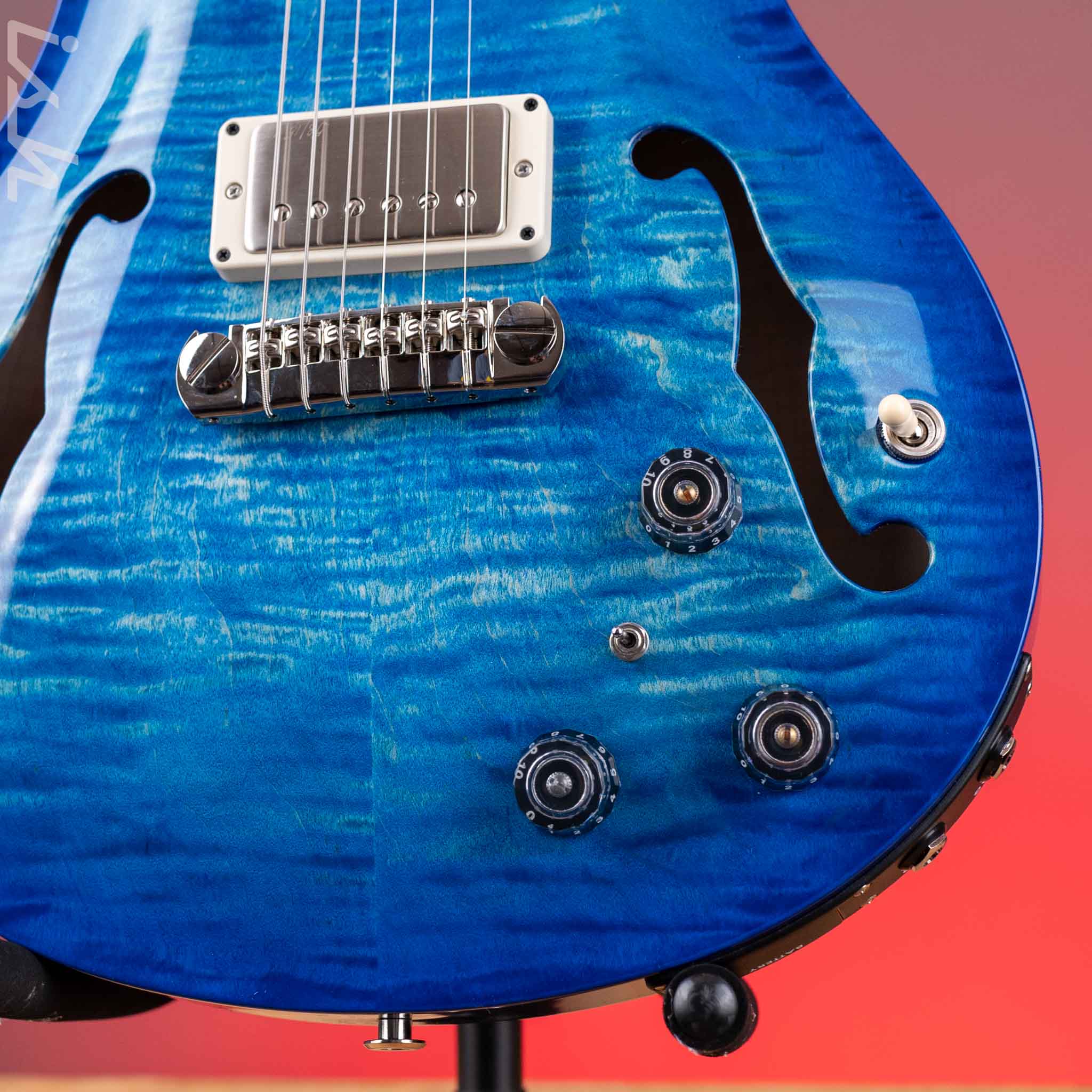 PRS Hollowbody II Piezo Electric Guitar Cobalt Blue Wrap Burst - Image 4
