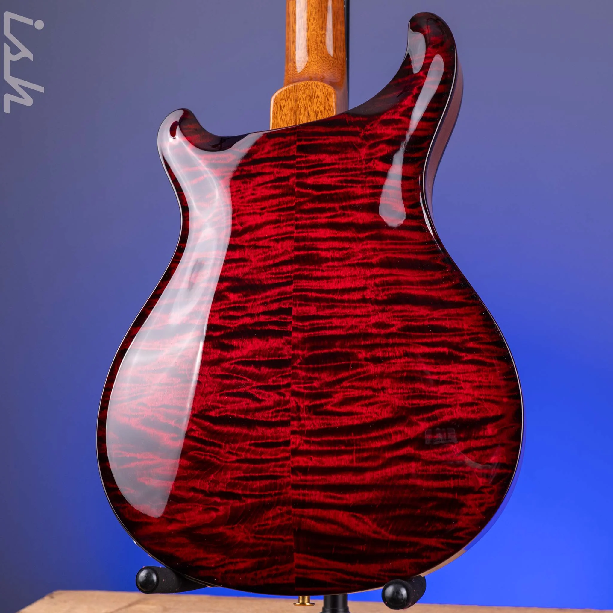 PRS Hollowbody II Piezo 10-Top Fire Red Smokeburst Custom Color - Image 9