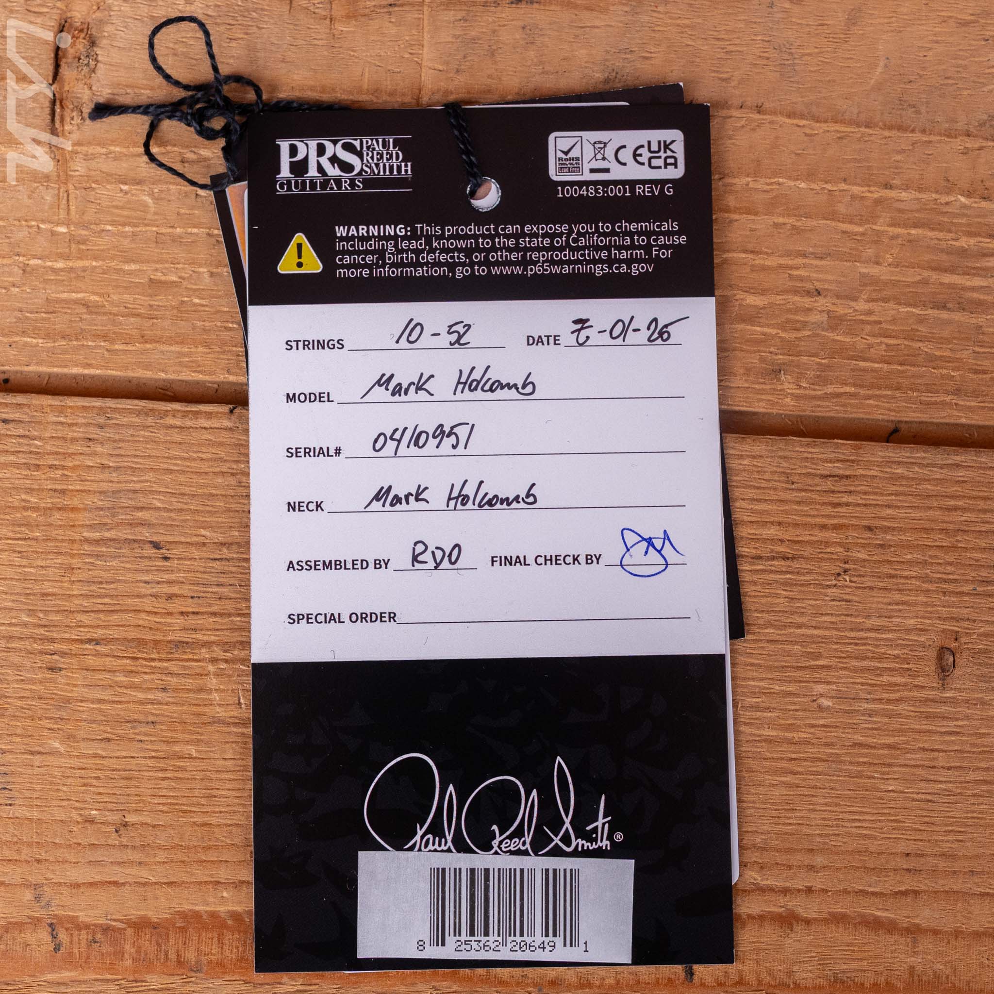 PRS Mark Holcomb Charcoal Wraparound Burst - Image 12
