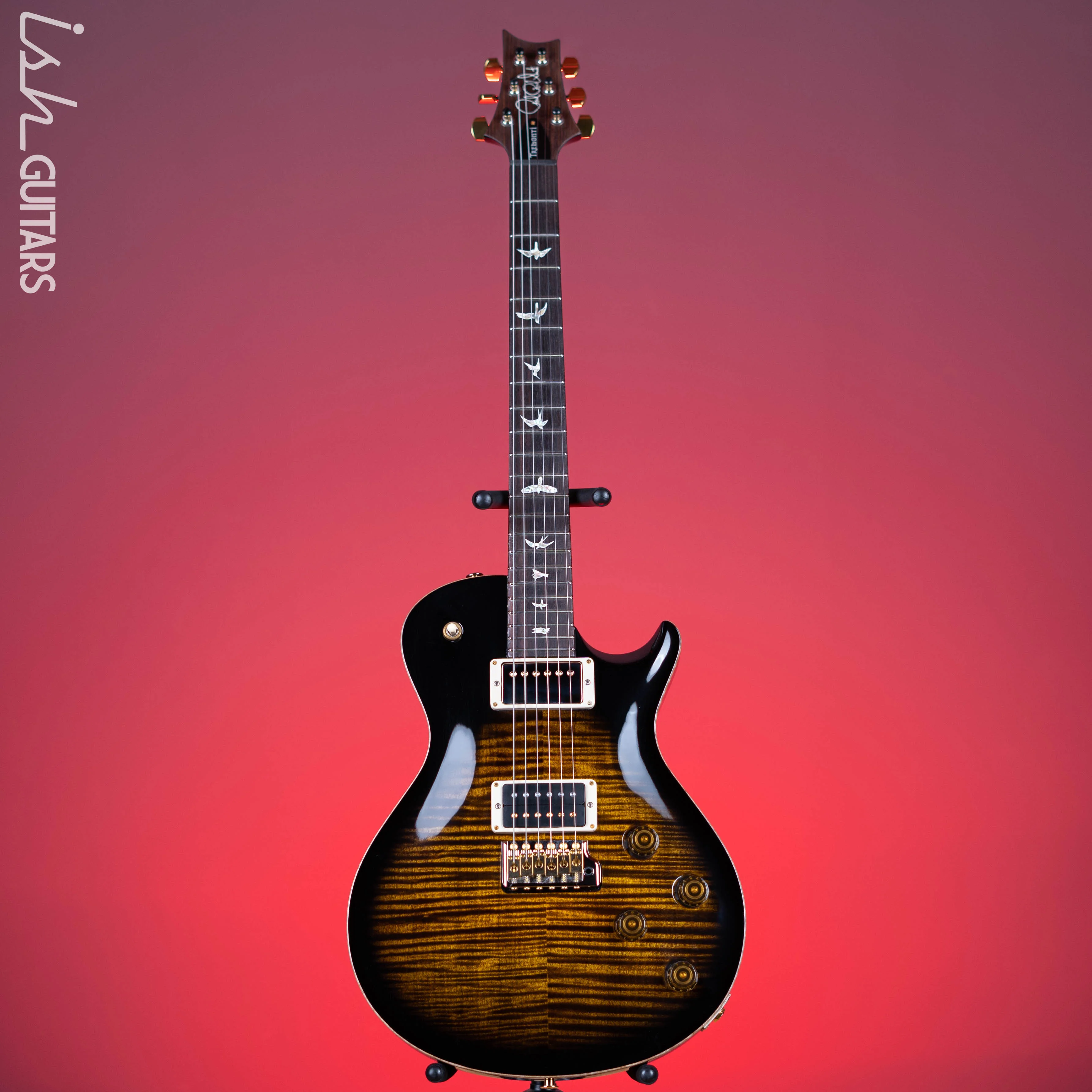 PRS Mark Tremonti Signature Tremolo 10-Top Black Gold Burst - Image 2
