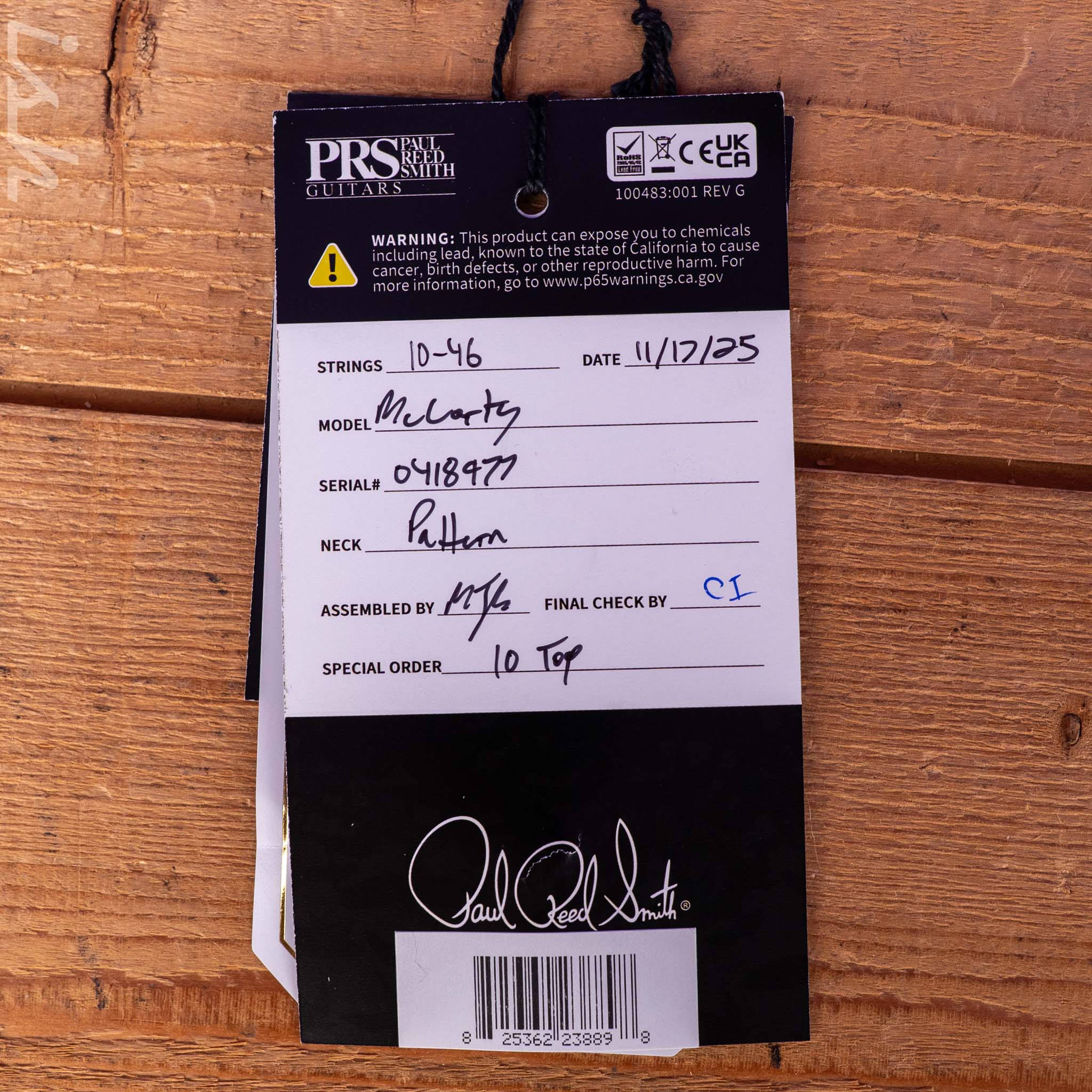 PRS McCarty 10-Top Black Gold - Image 13