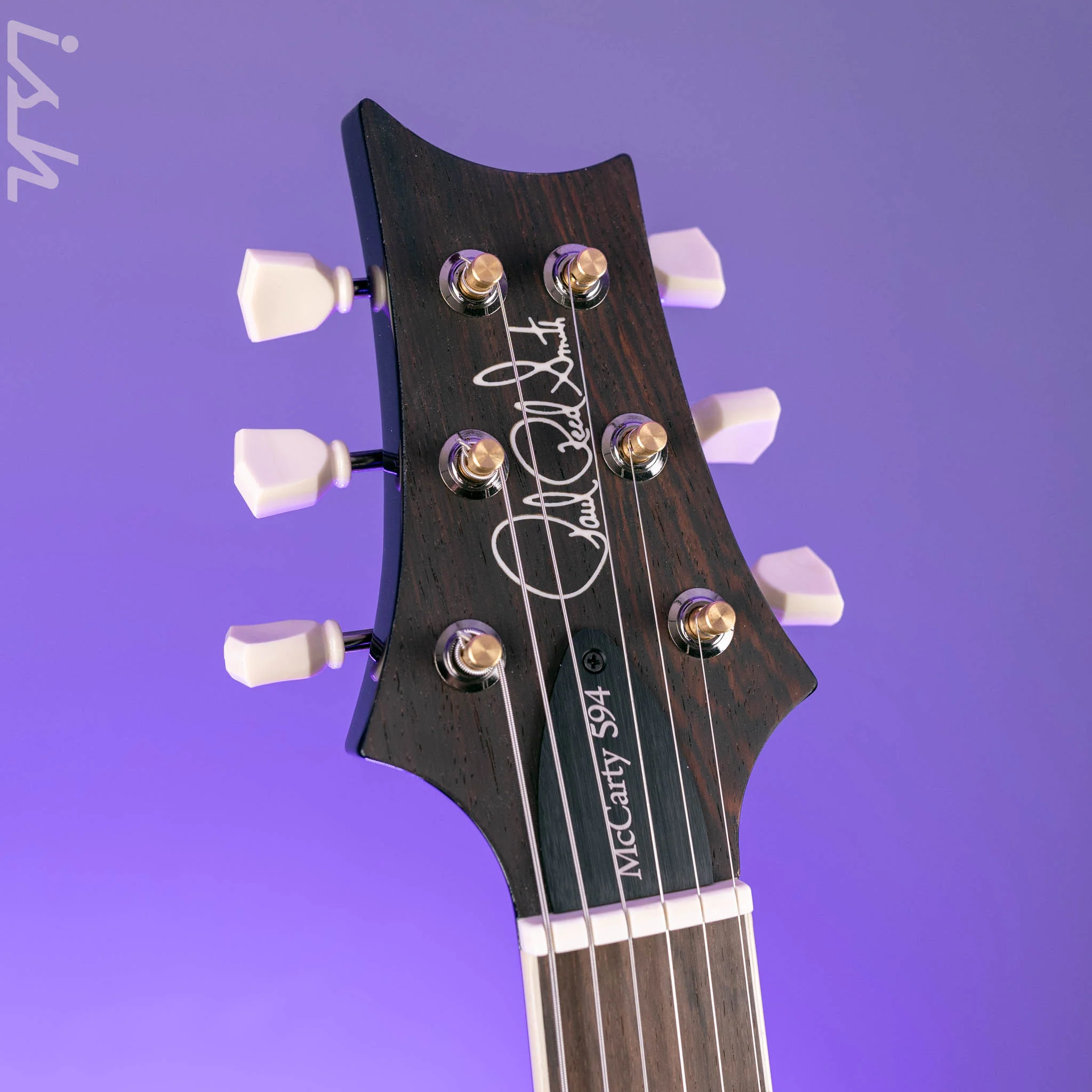 PRS McCarty 594 Wood Library 10-Top Natural w/ Black Smoked Wrap Burst - Image 5