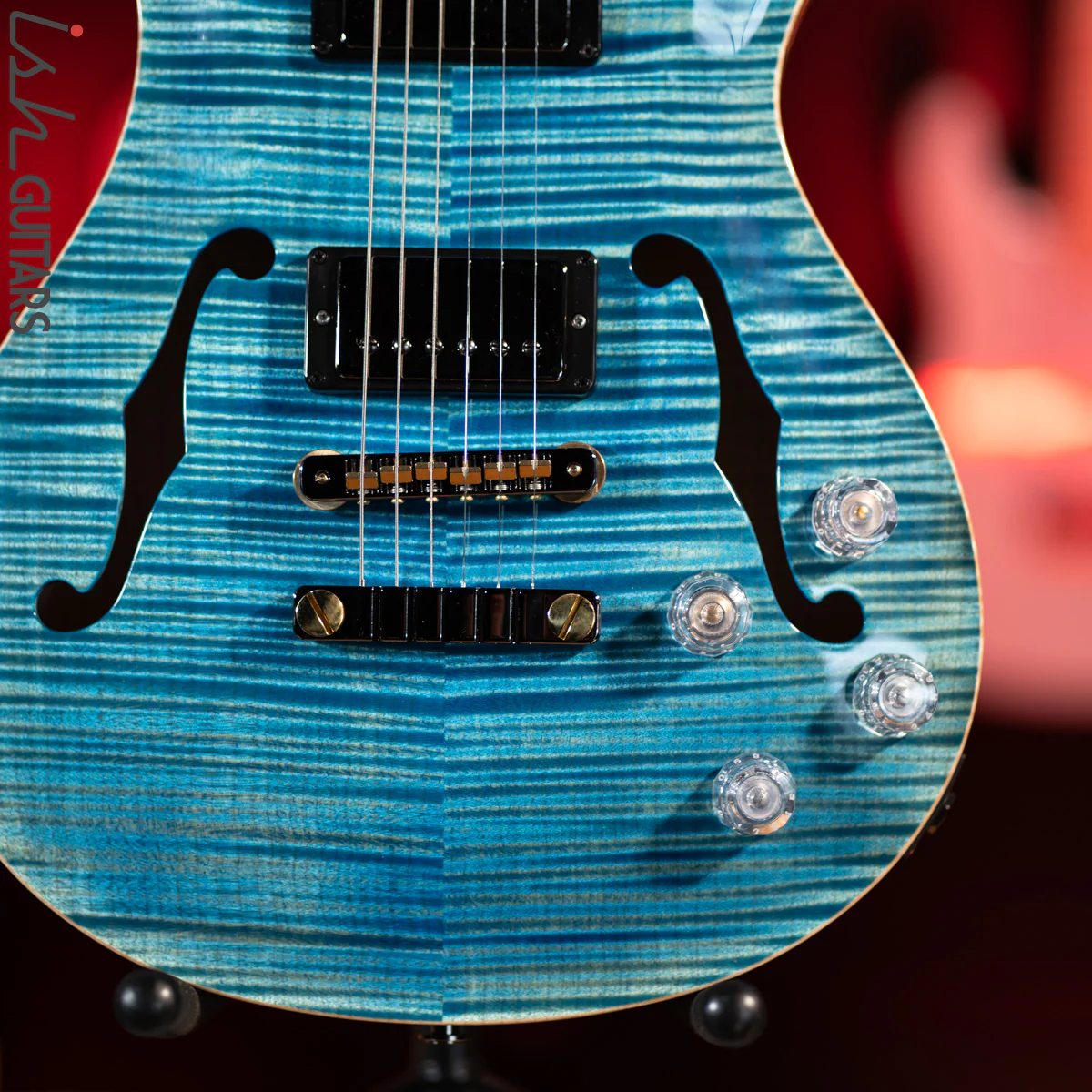 PRS McCarty 594 Hollowbody II Wood Library Aquableux - Image 3