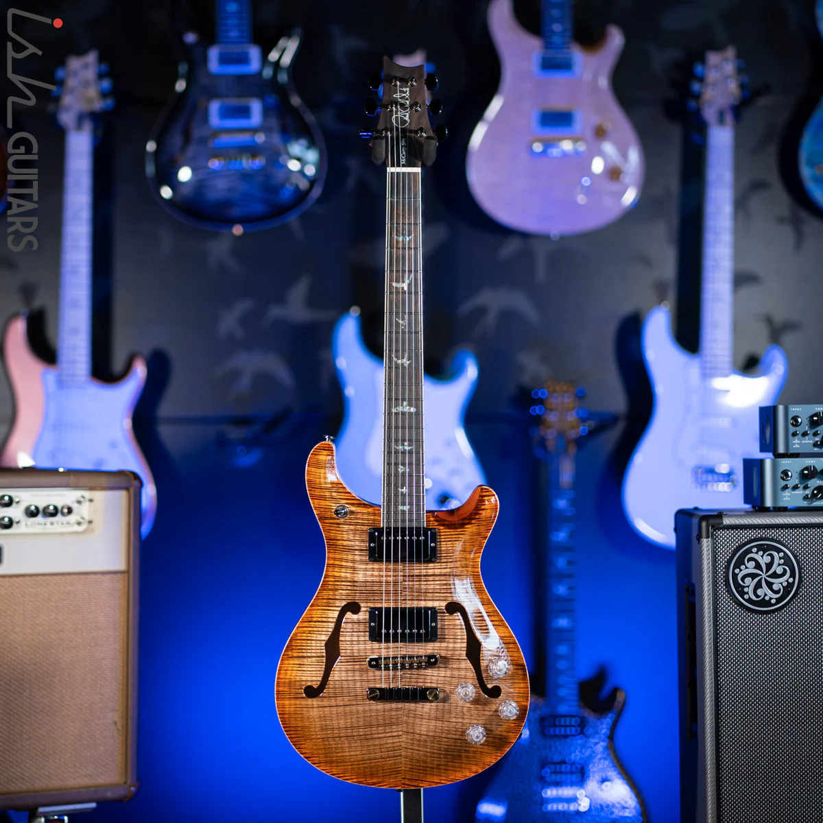 PRS McCarty 594 Hollowbody II Wood Library Autumn Sky - Image 5