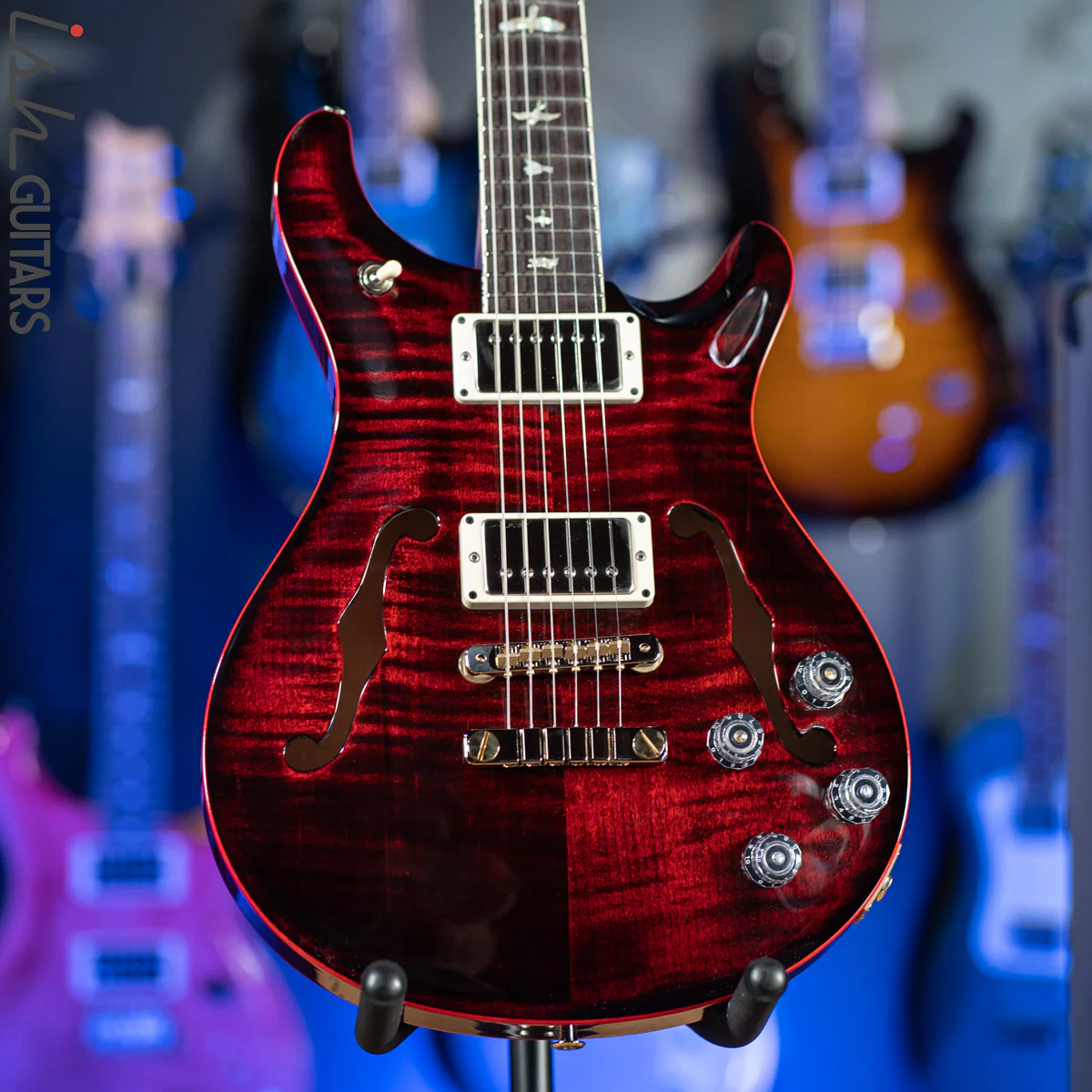 PRS McCarty 594 Hollowbody II Custom Color Fire Red Wrap