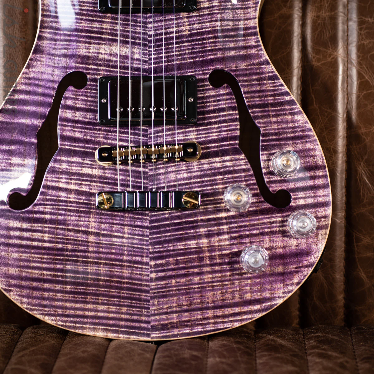 PRS McCarty 594 Hollowbody II Wood Library Faded Purple - Image 4