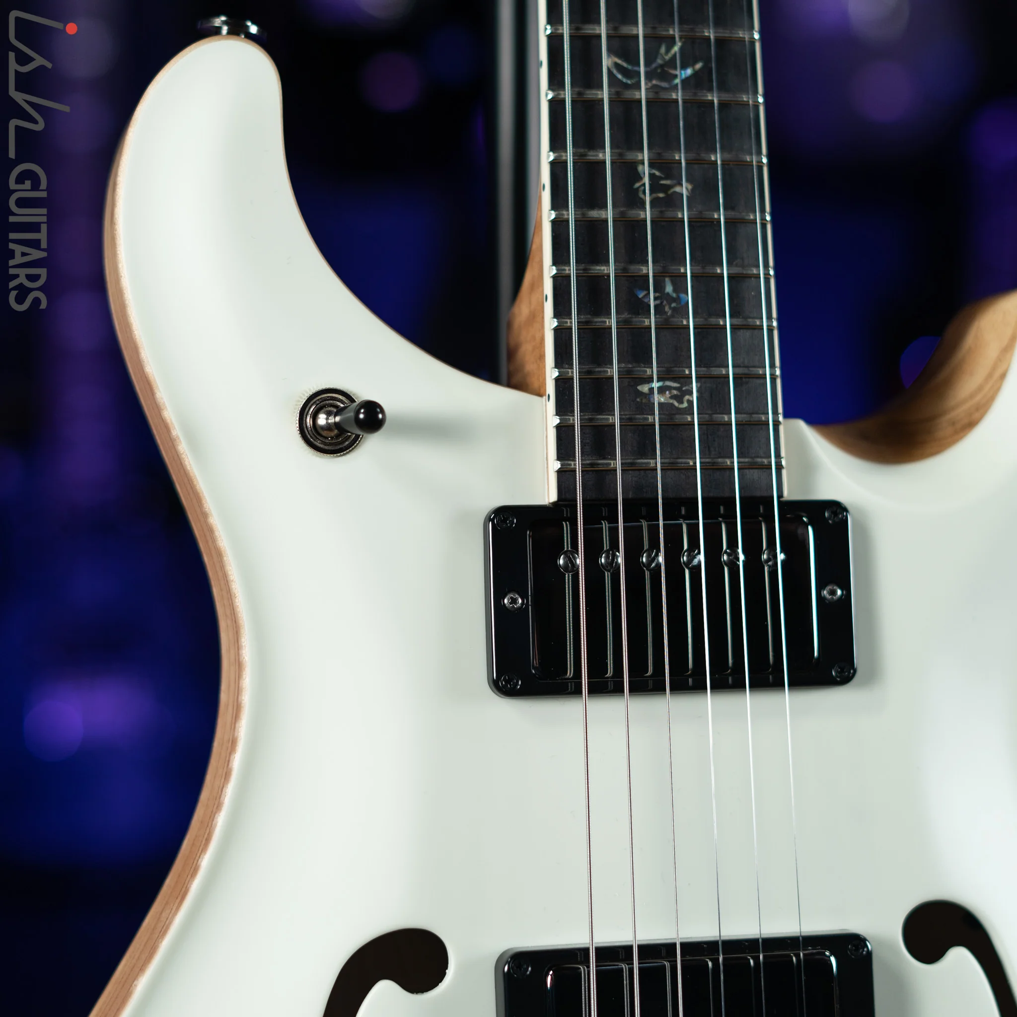 PRS McCarty 594 Hollowbody II Wood Library Antique White Opaque Satin - Image 3
