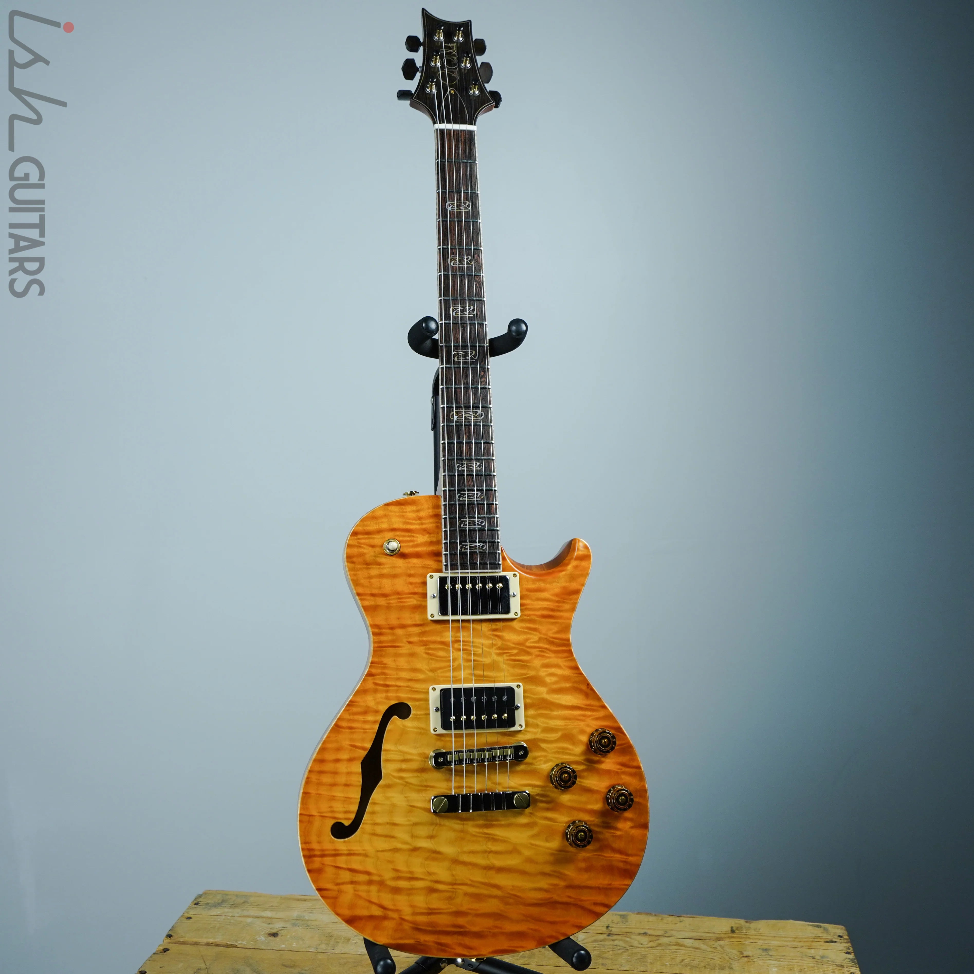 PRS Singlecut McCarty 594 Semi-Hollow Private Stock Satin Citrine Glow - Image 2