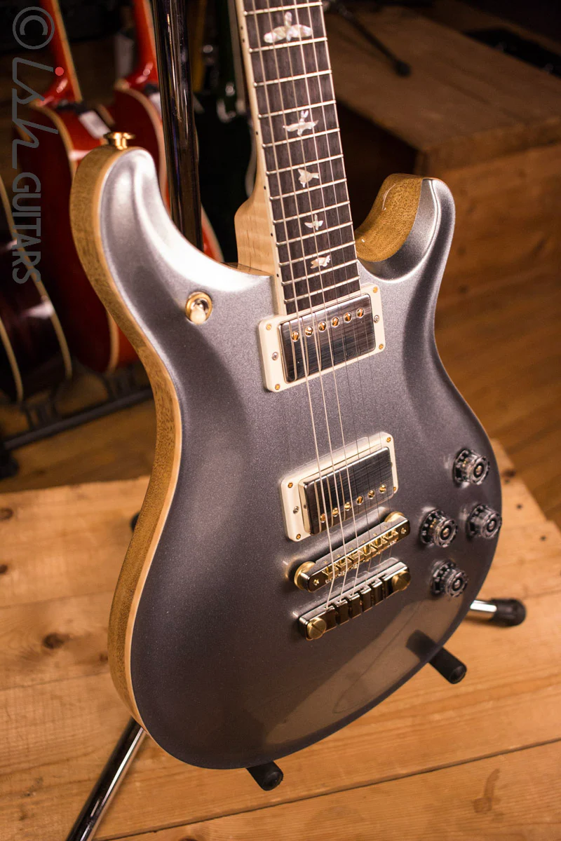PRS McCarty 594 CUSTOM Platinum Metallic Top Natural Korina Body Flamed Neck - Image 10