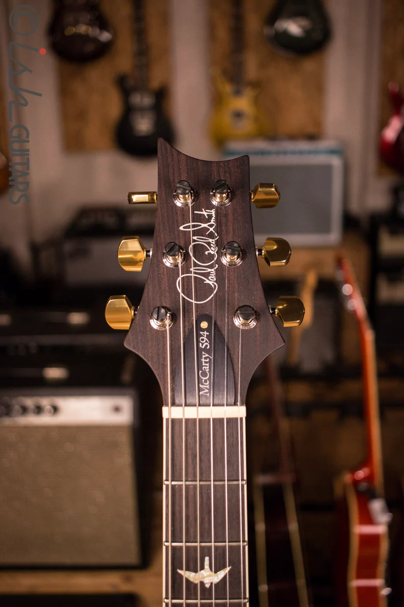 PRS McCarty 594 CUSTOM Platinum Metallic Top Natural Korina Body Flamed Neck - Image 5