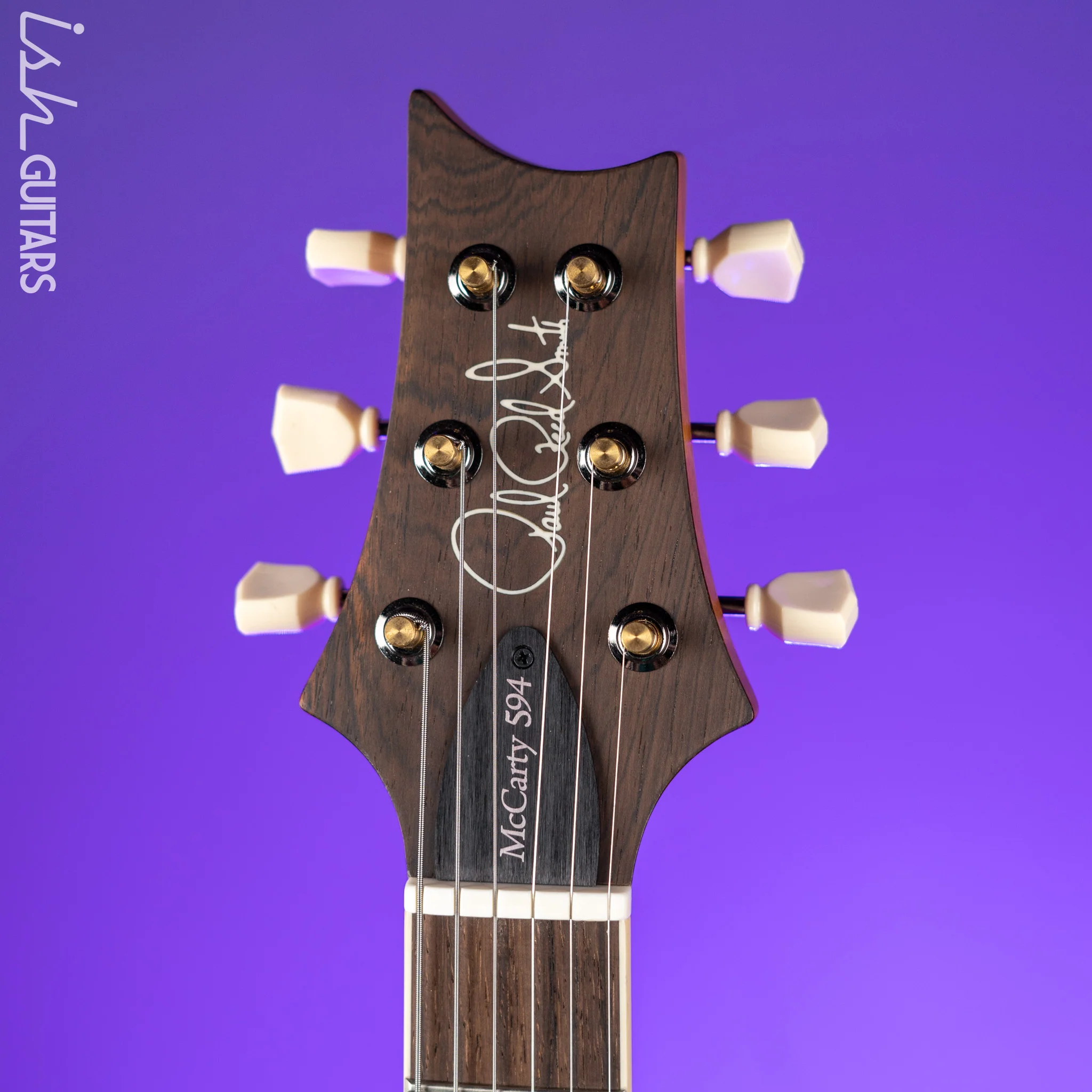 PRS McCarty 594 Singlecut Wood Library Brazilian Rosewood Fretboard Black Satin - Image 5