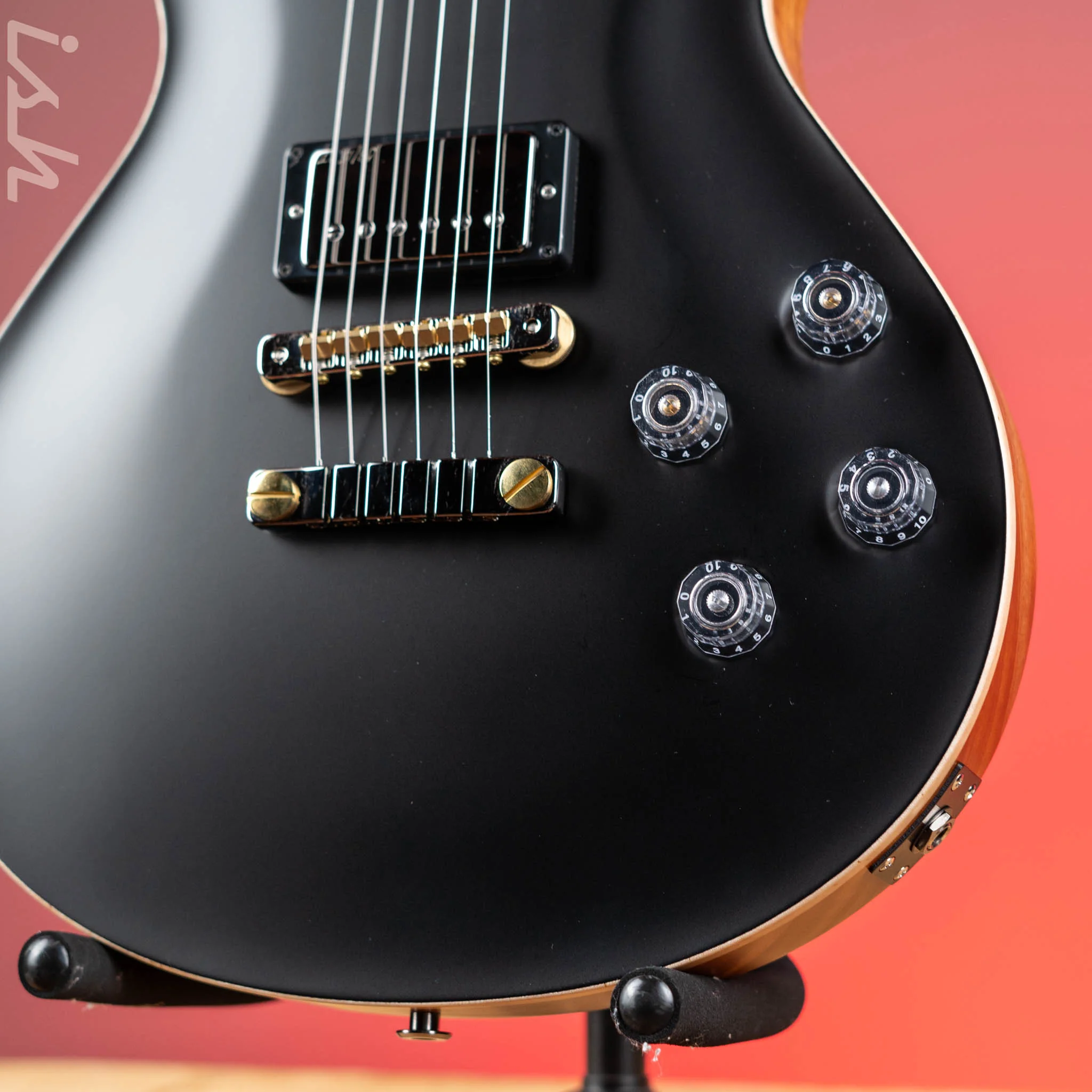 PRS McCarty 594 Singlecut Wood Library Brazilian Rosewood Fretboard Black Satin - Image 4