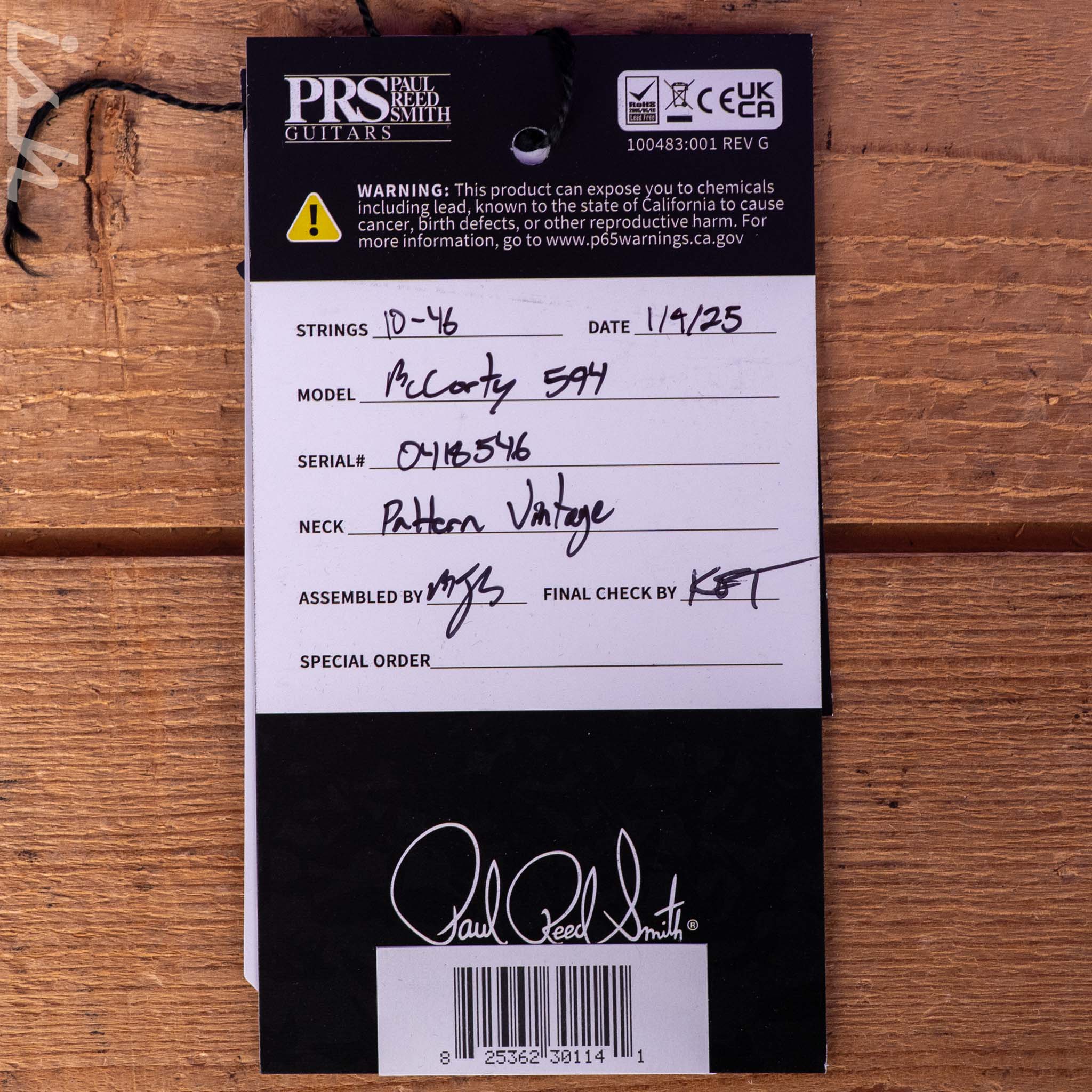 PRS McCarty 594 Sprayer's Choice Neon Fade Smokeburst - Image 16